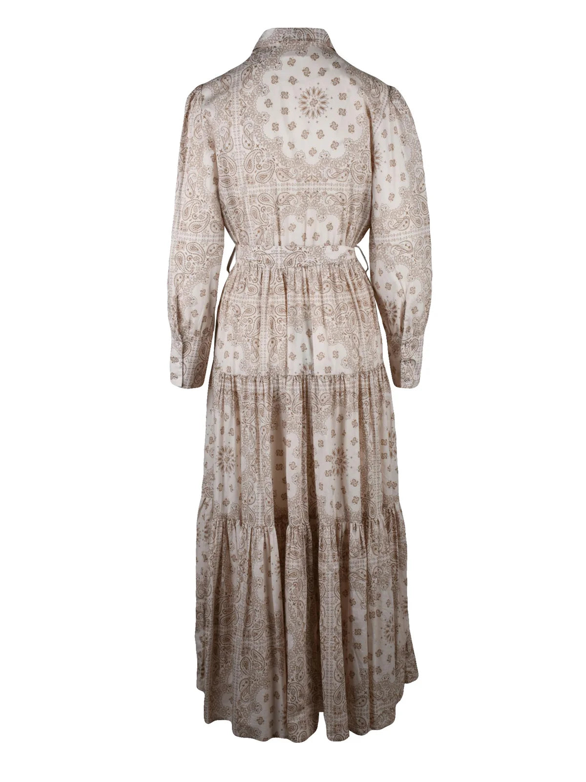 Beige Cotton Shirt Dress