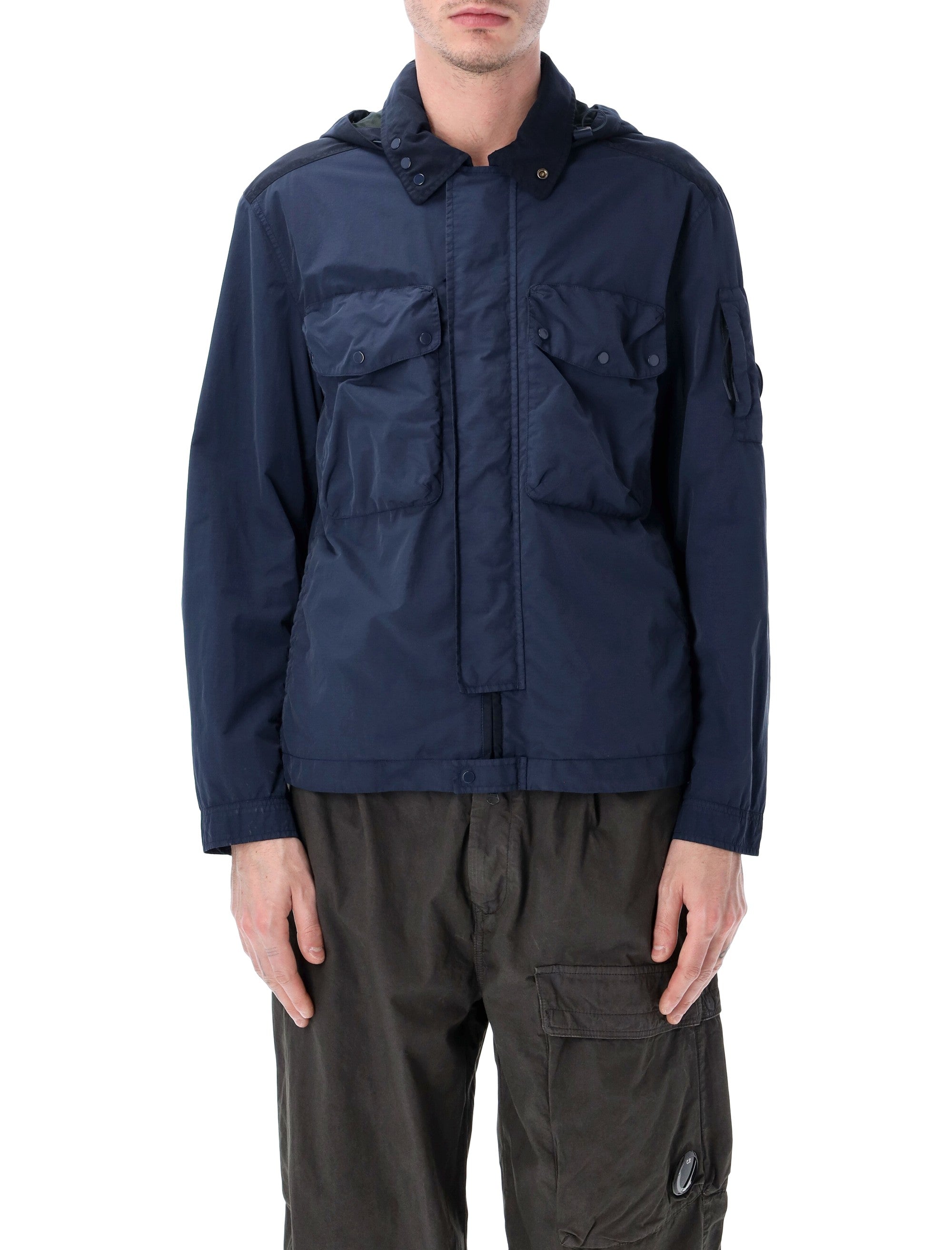 Flatt Nylon Overshirt With Hood