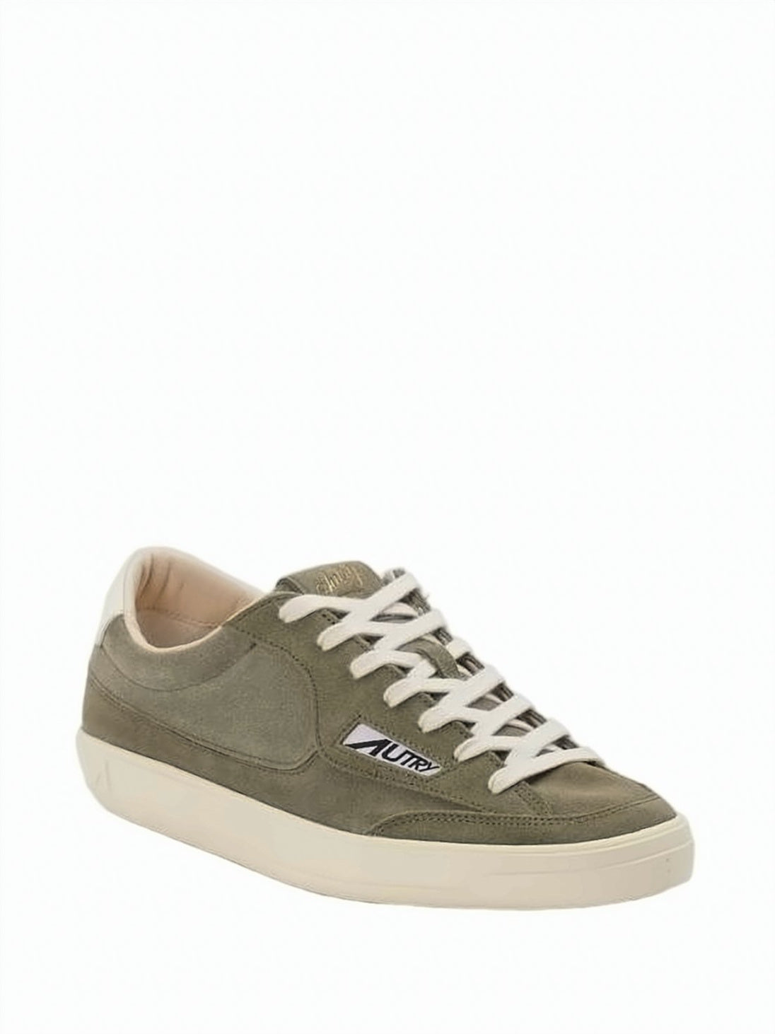 Suede and Leather Low-Top Sneakers with Contrasting Heel Tab