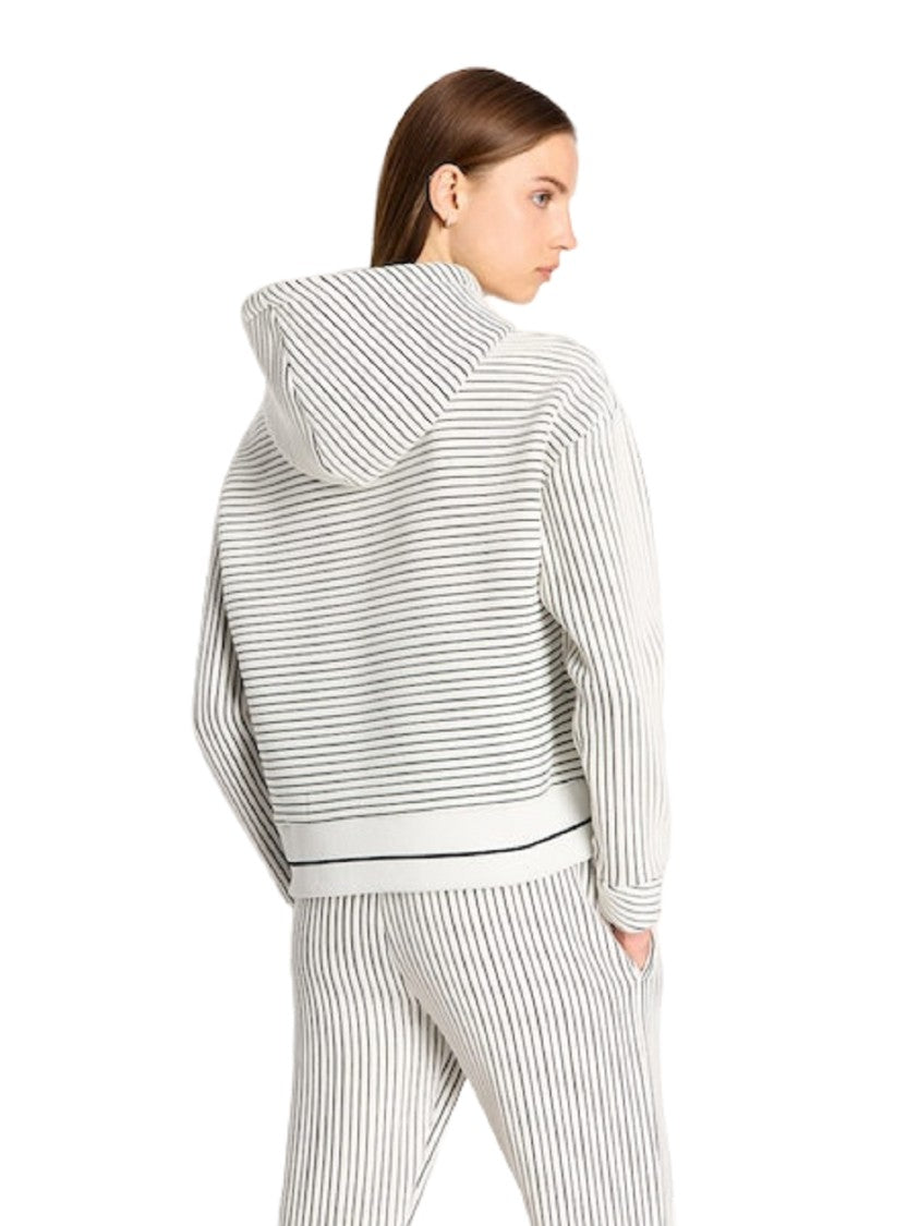 White Striped Sweatshirt