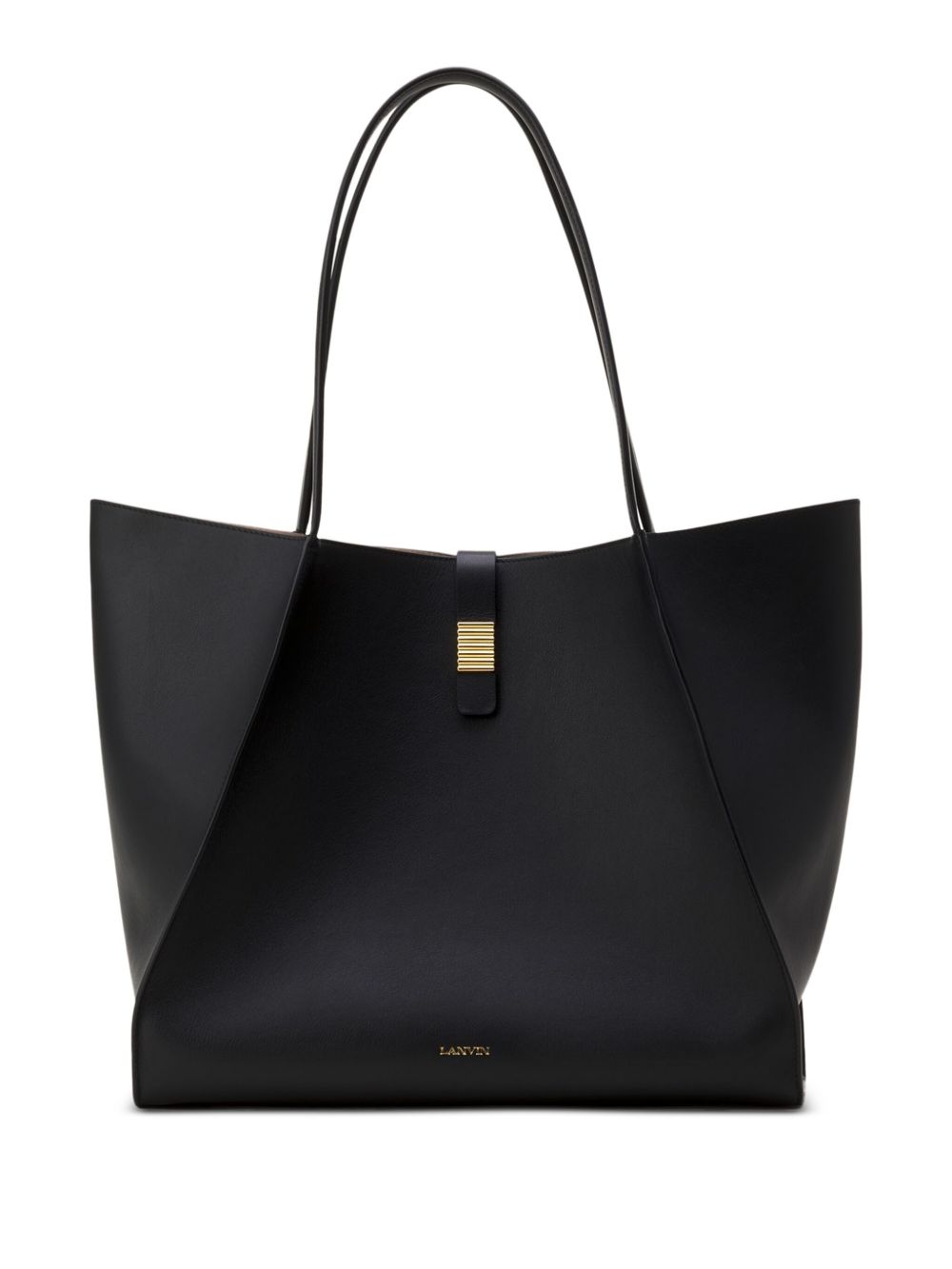 Structured Leather Tote Bag