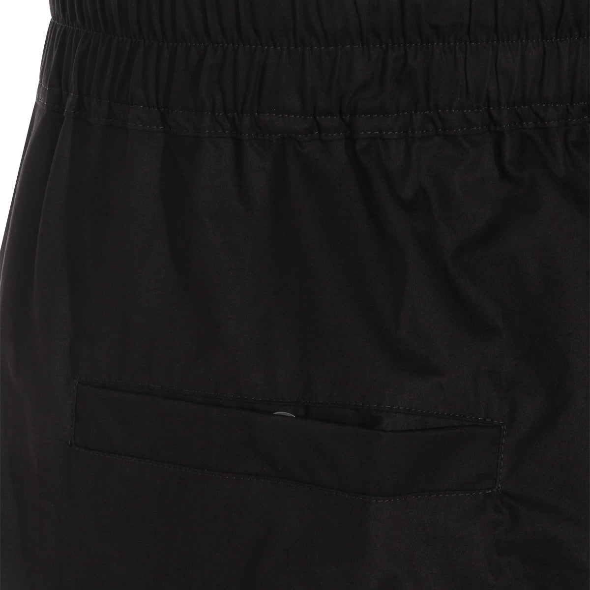 High-Waisted Black Cotton Trousers