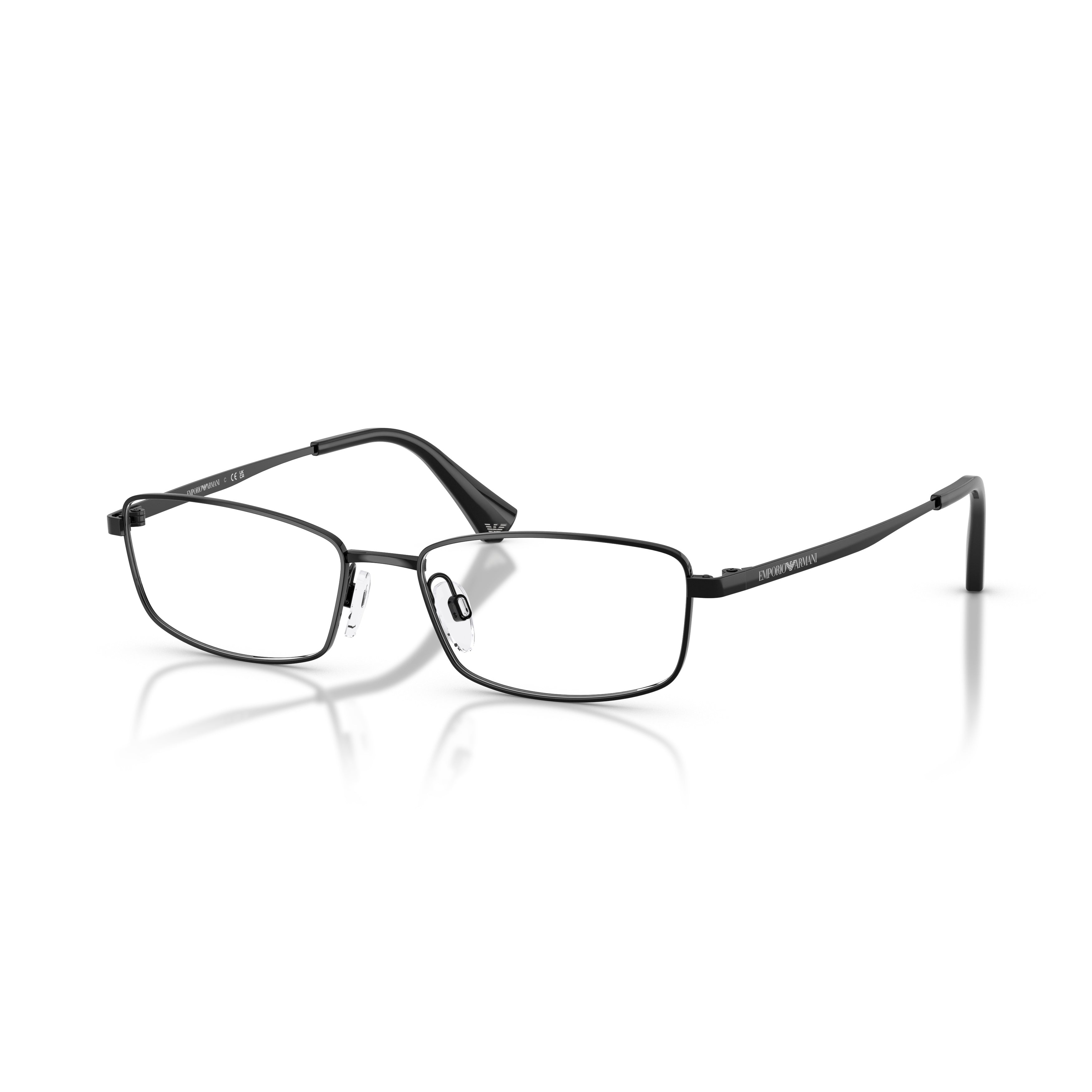0ea1045td Rectangular Titanium Sunglasses with Adjustable Nose Pads