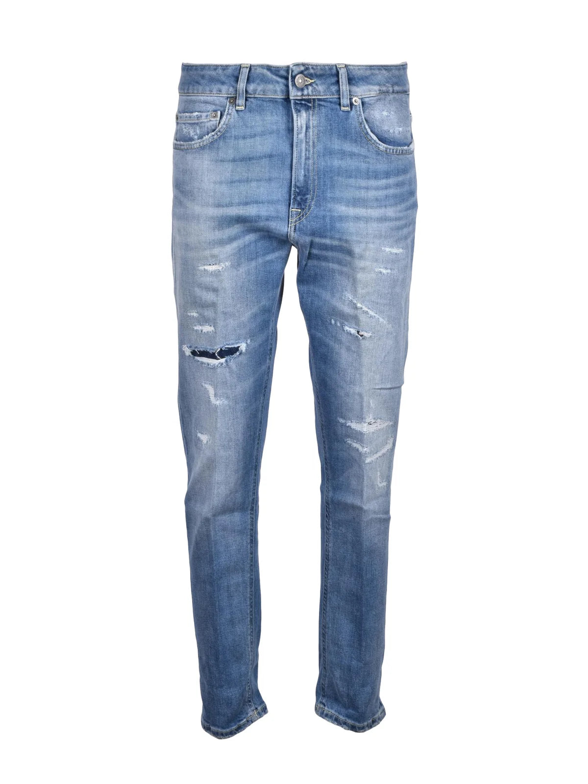 Blue Mila Carrot Fit Cotton Elastane Jeans