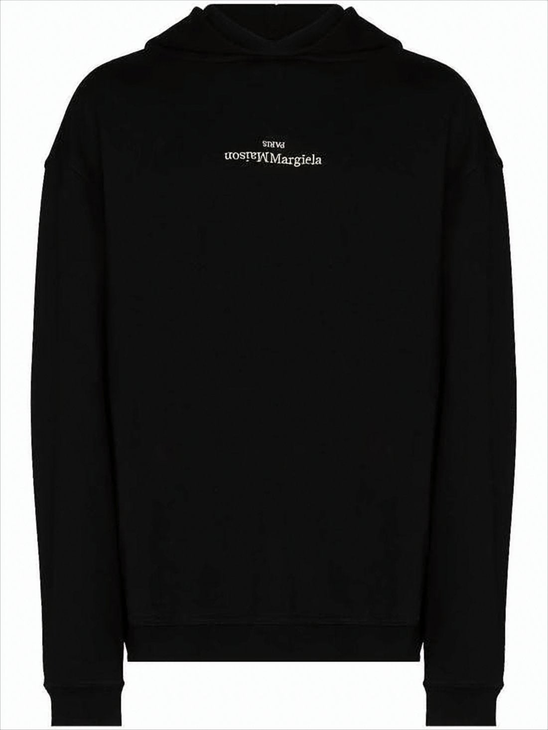 Black Relaxed-Fit Hoodie with Minimalist Design