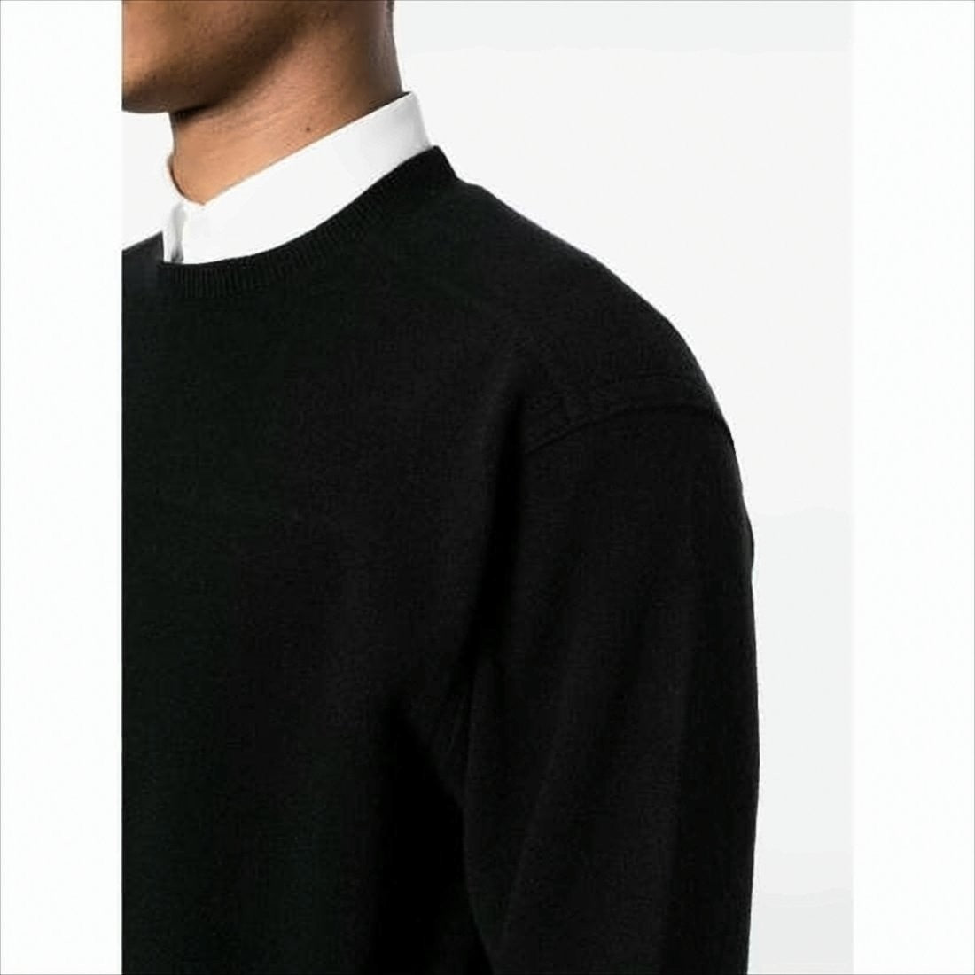 Classic Crew Neck Black Sweater