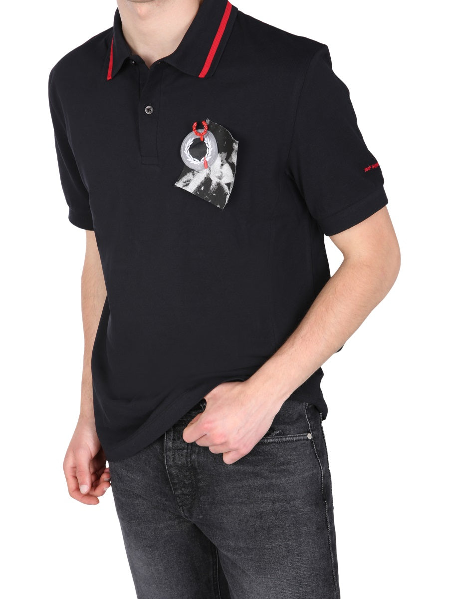 Regular Fit Polo With Contrast Striped Collar