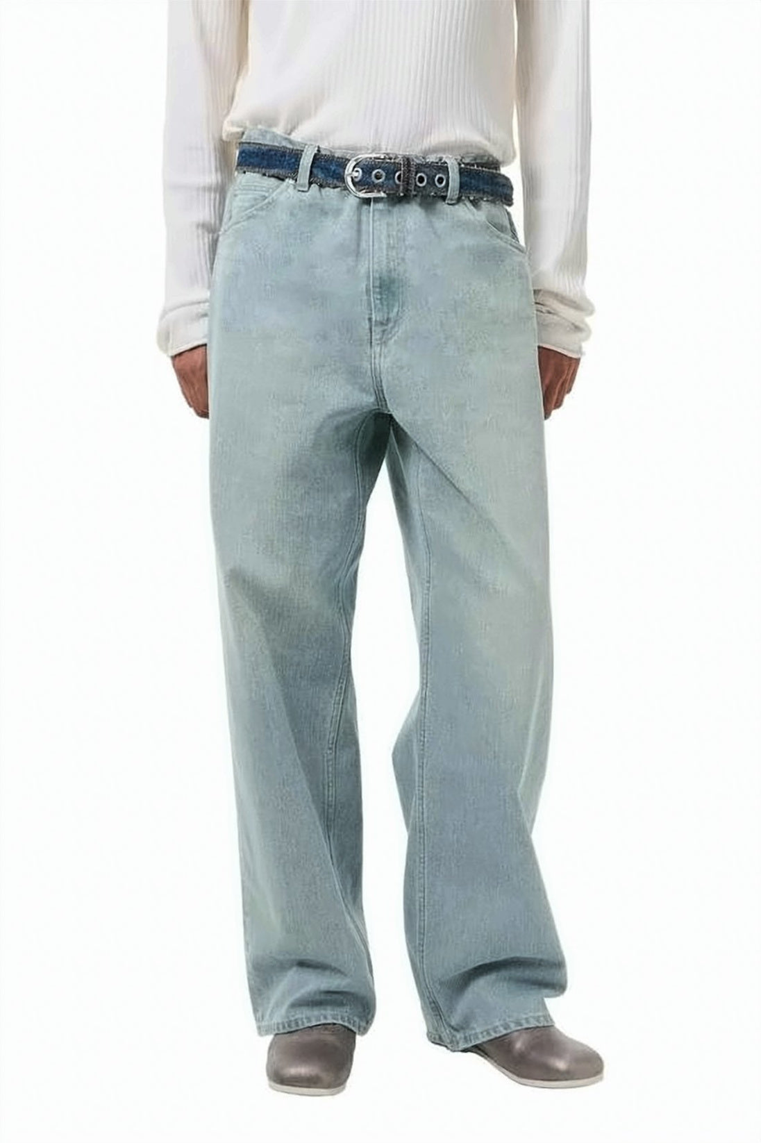 Pale Coast Wash Cotton Denim Pants