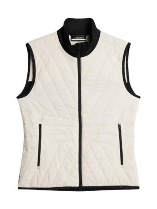 Quilted Sleeveless Vest With Modern High Collar And Zipper Closure