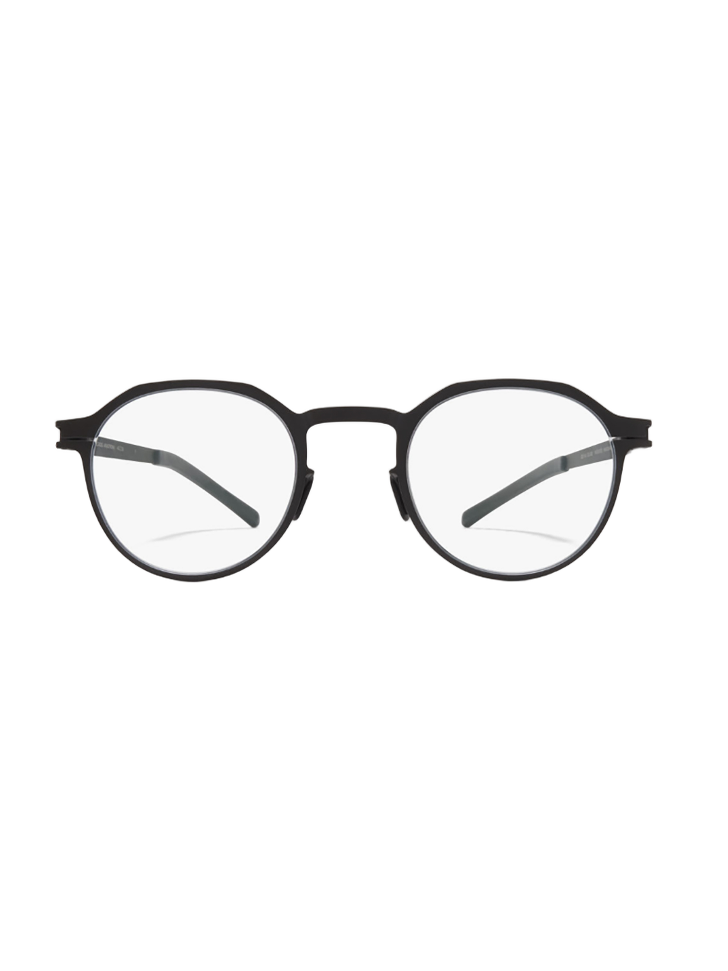 Black Aluminum Optical Frames With Rounded Design
