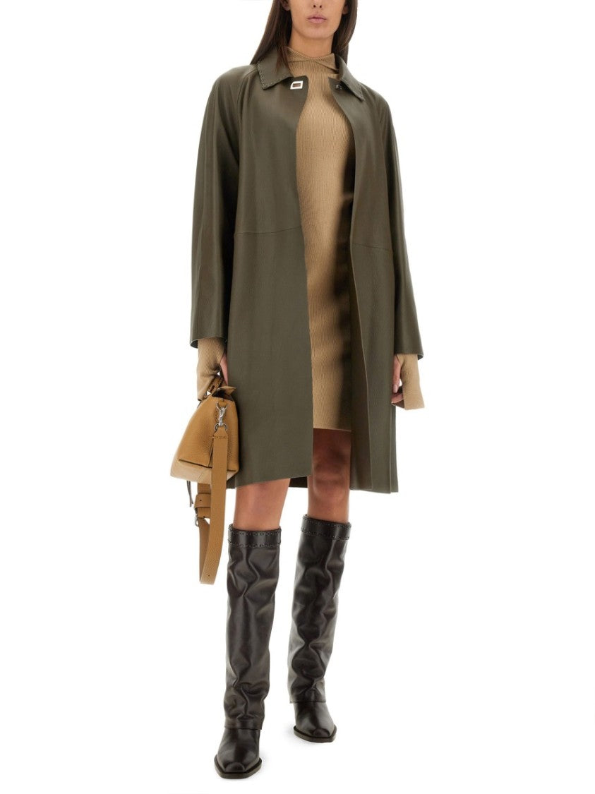 Slim-Fit Wool And Silk Dress