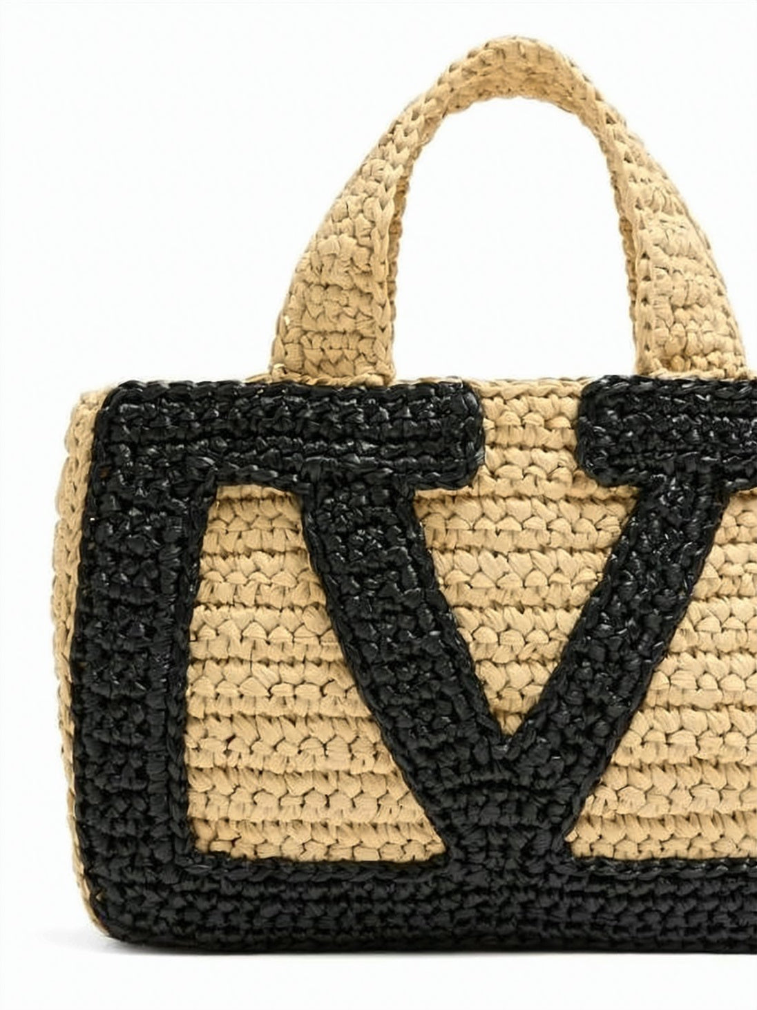 Woven Raffia Tote Bag