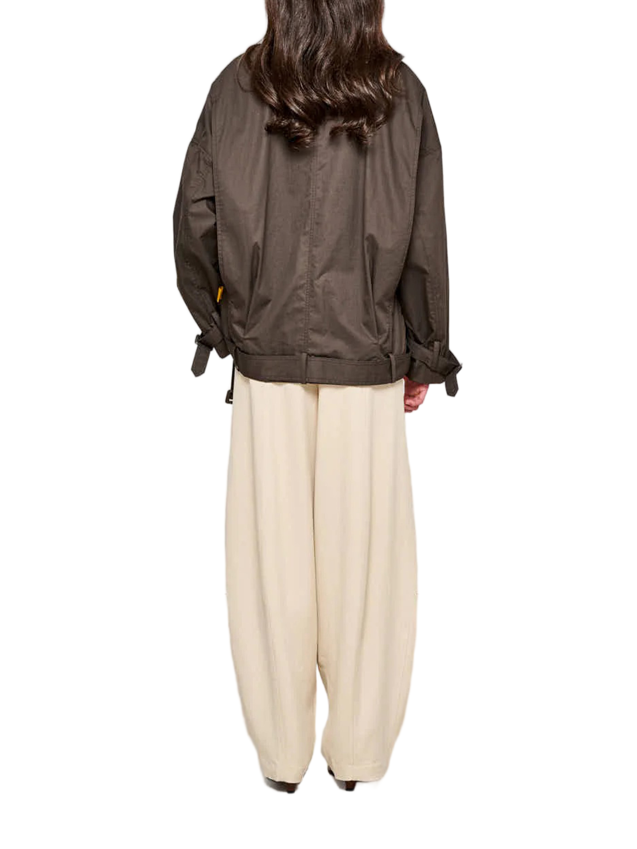 Carcoat Smerigliato Boxy Double Breasted Cotton Coat