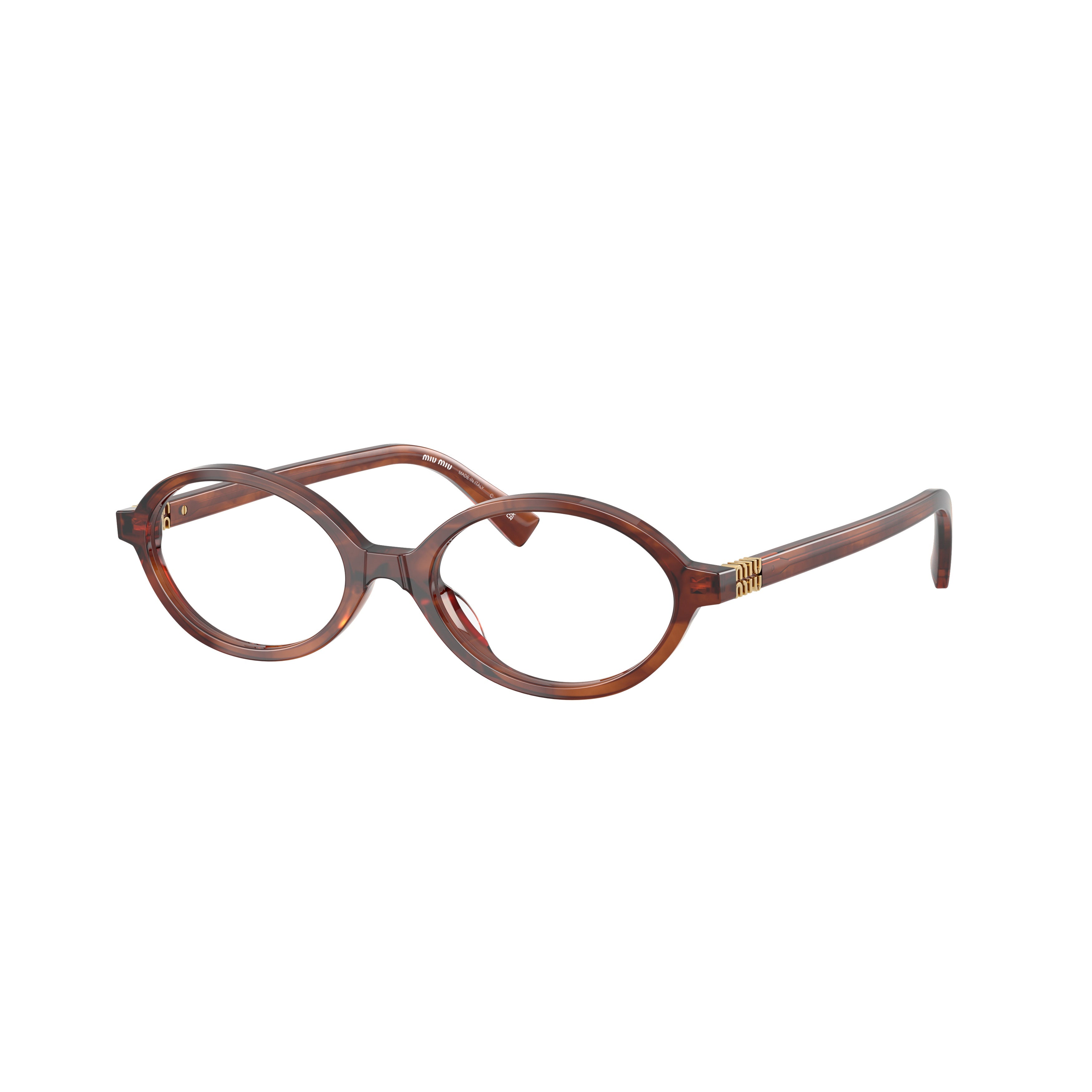 0mu 01xv Tortoiseshell Oval Frame Eyeglasses