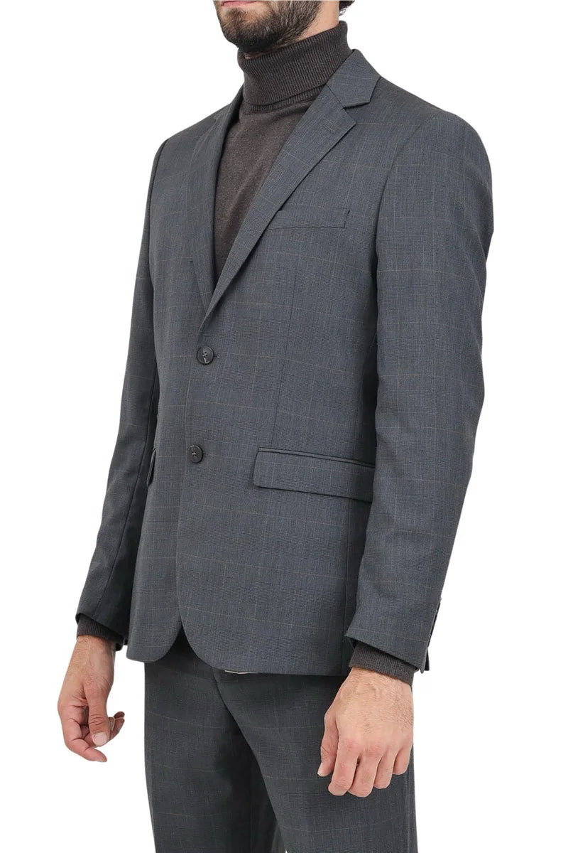 Wool Blend Jacket - Grey