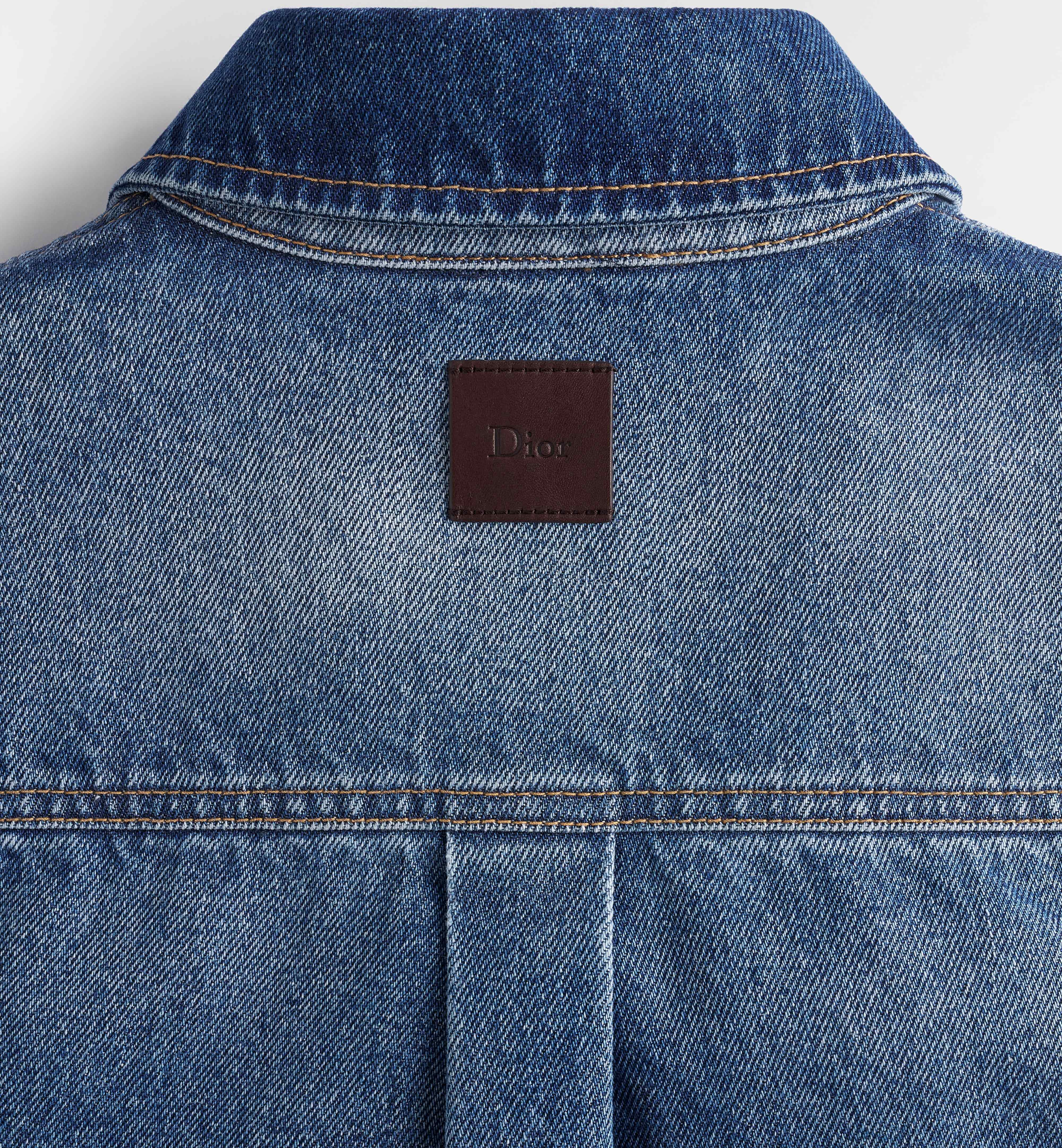 Classic Denim Shirt With Button-Down Front And Chest Pocket