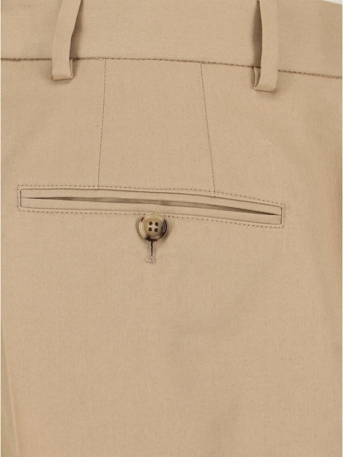 Cotton Bermuda Shorts – Beige