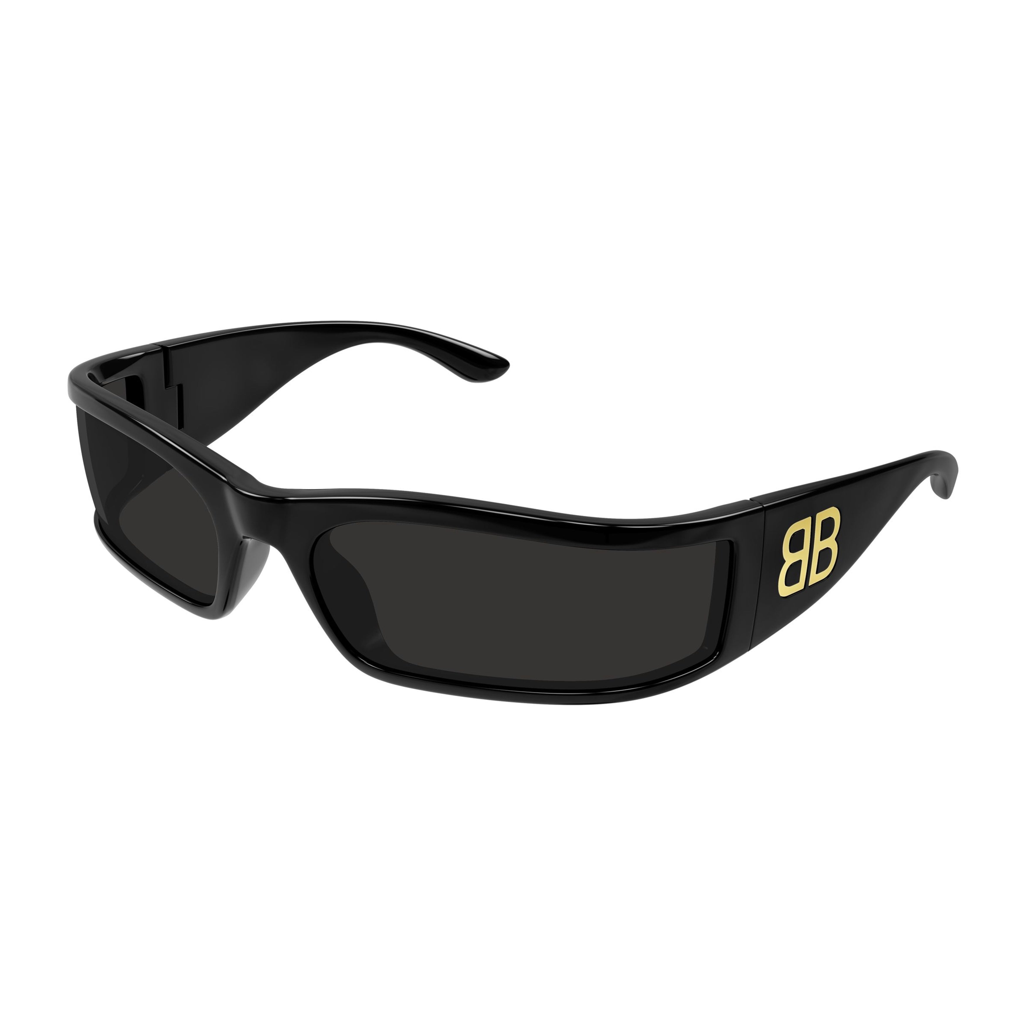 Bb0458s Rectangular Black Sunglasses