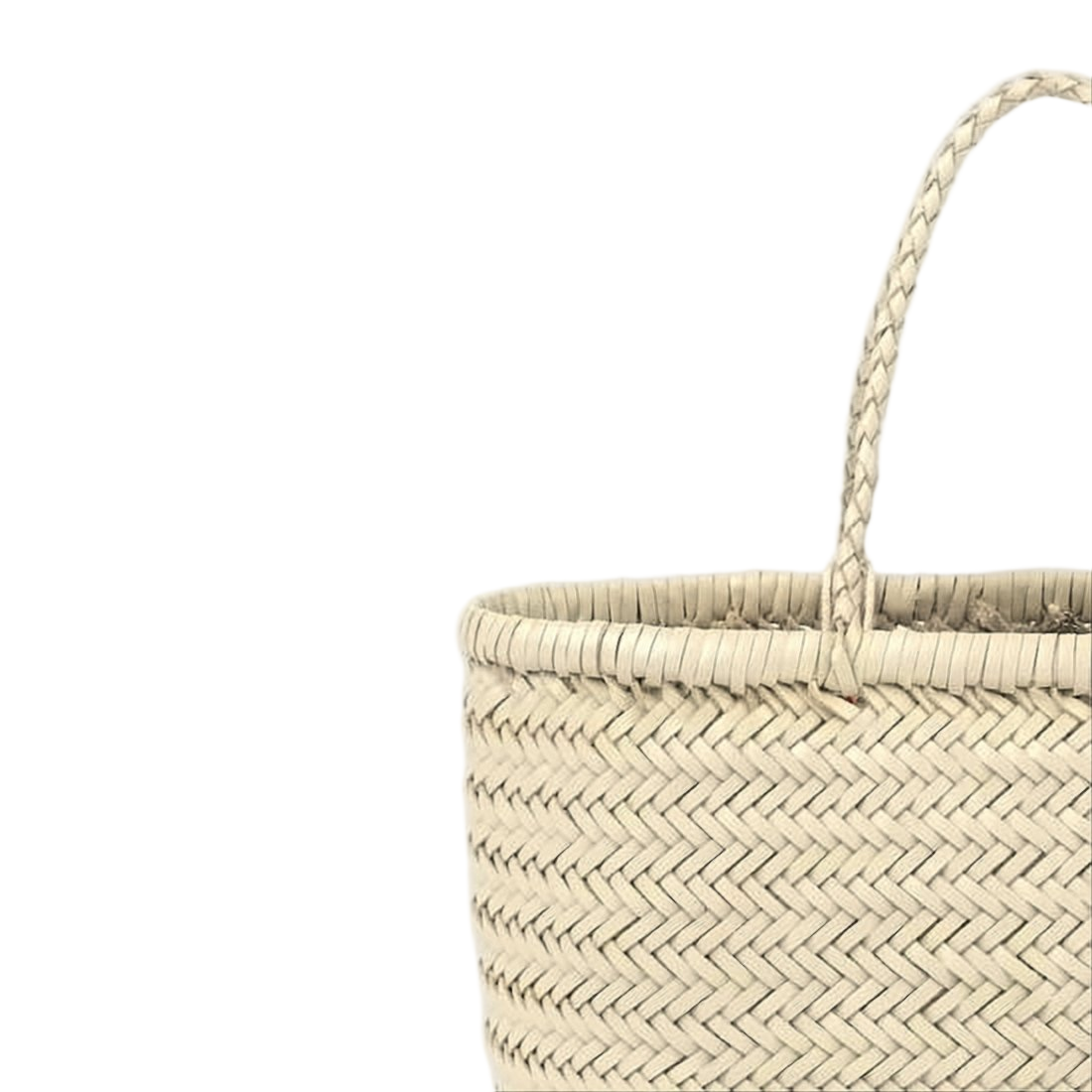 Woven Buffalo Leather Mini Tote Bag