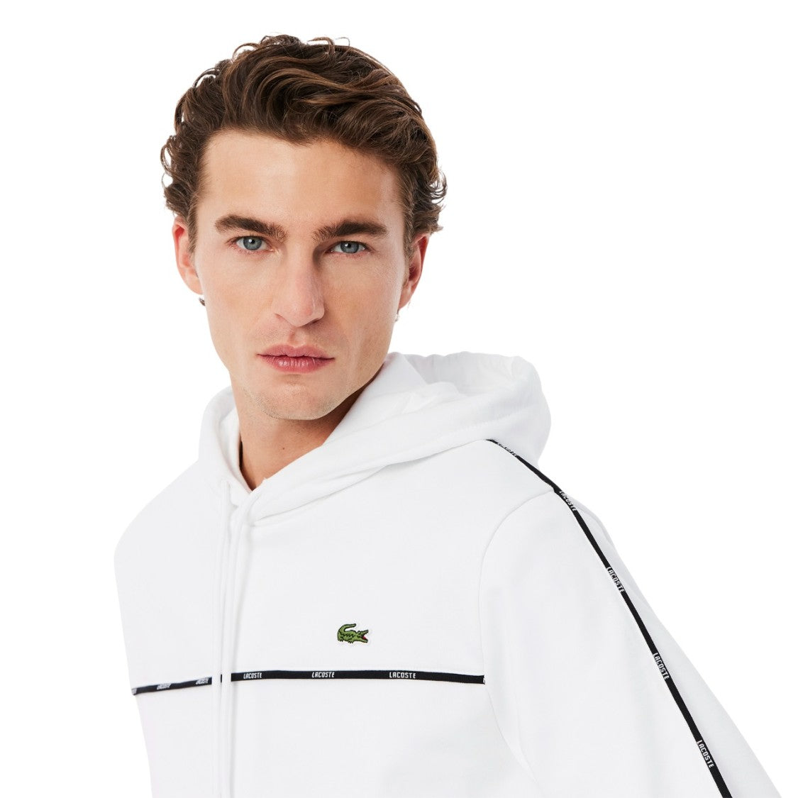 Classic White Lacoste Hoodie