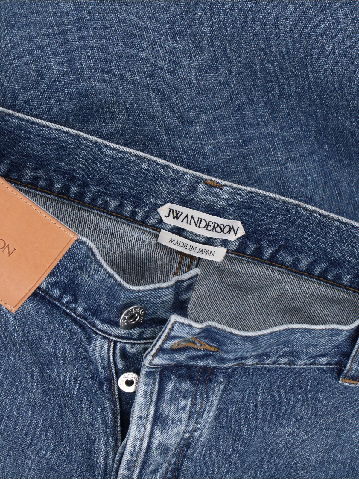 Blue Twisted Workwear High-Waisted Jeans