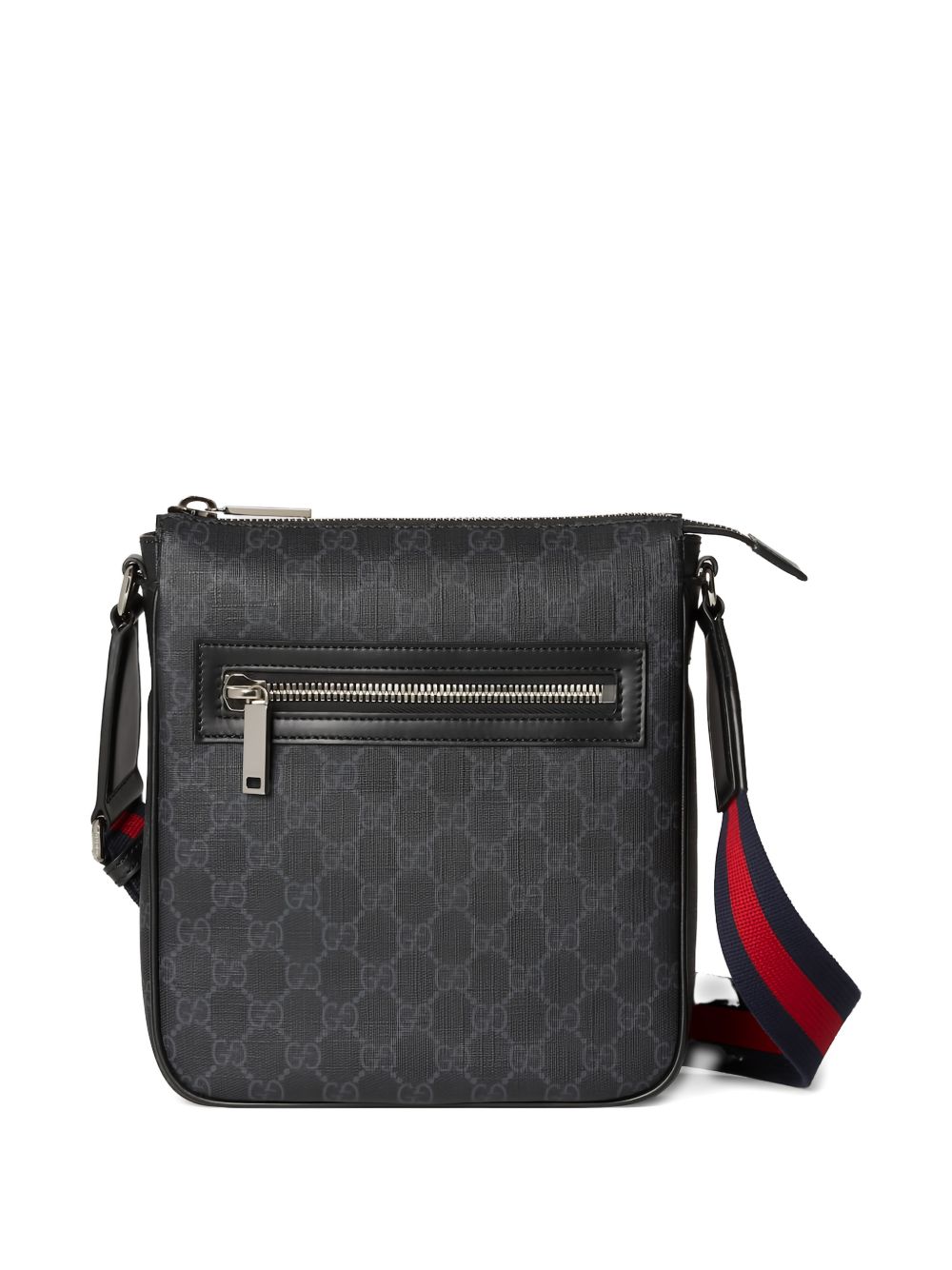 Rectangular Crossbody Bag With Subtle Monogram Design