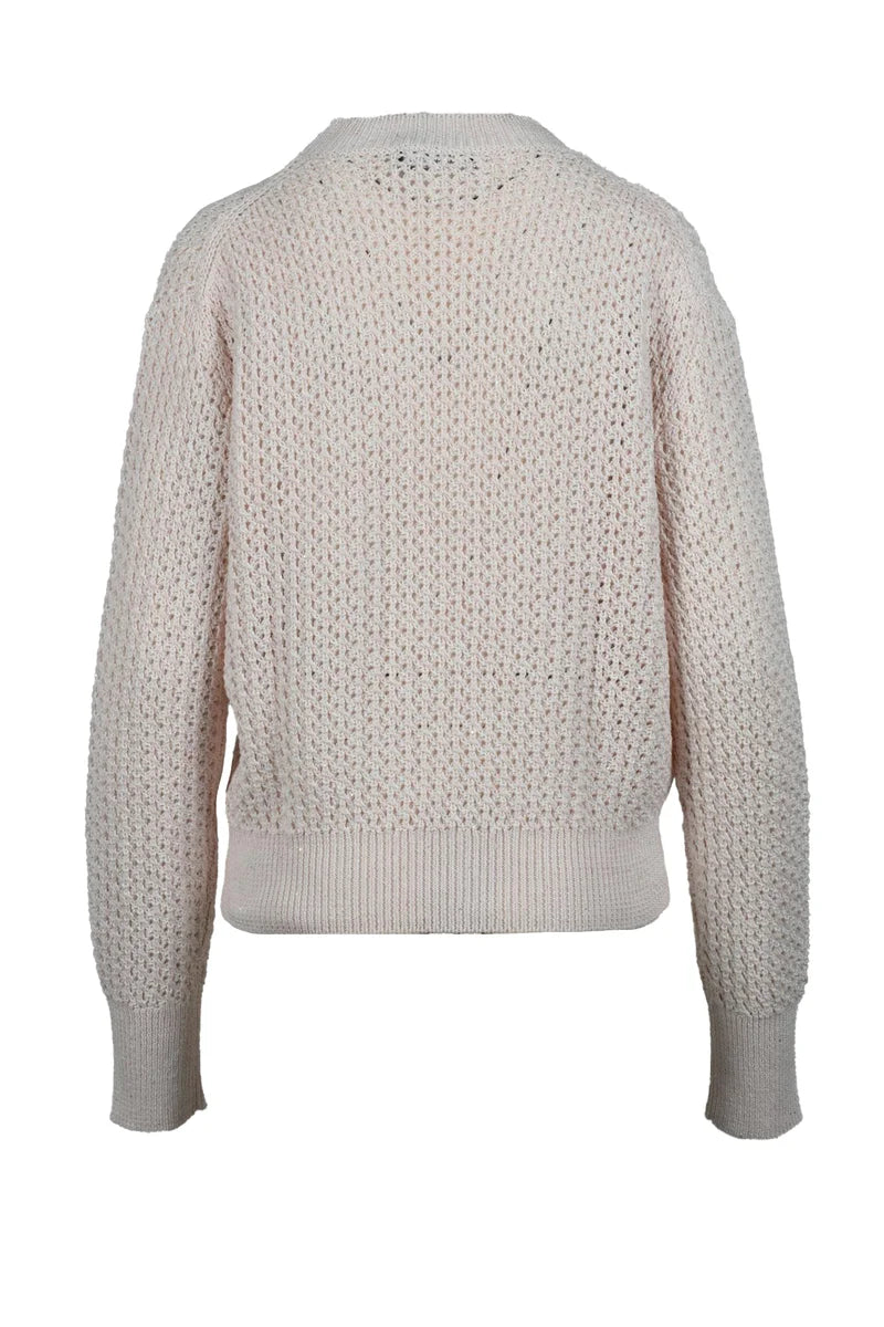 Cotton Linen Sweater - Pink
