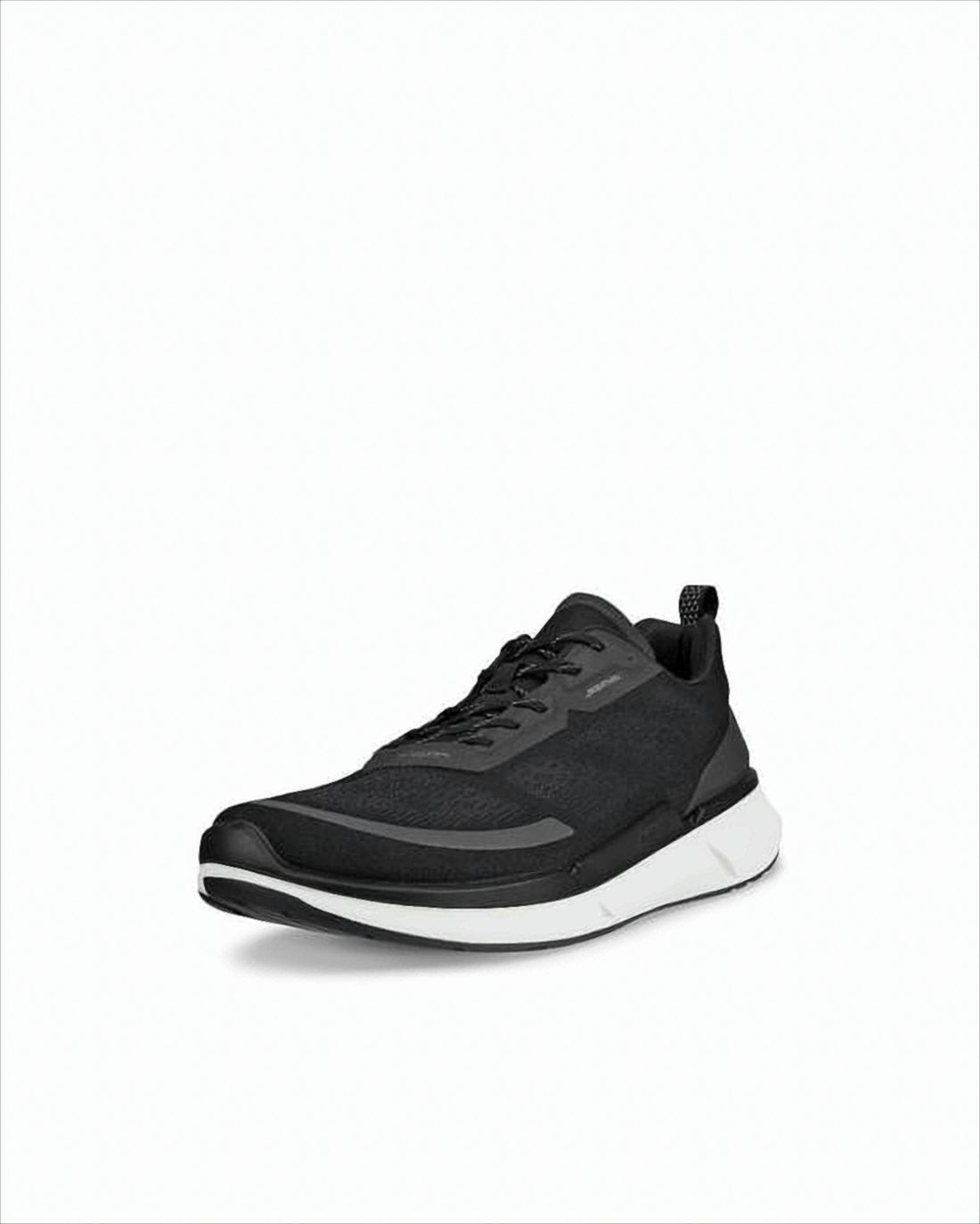 Low-Profile Black Mesh Sneakers with Rubber Sole
