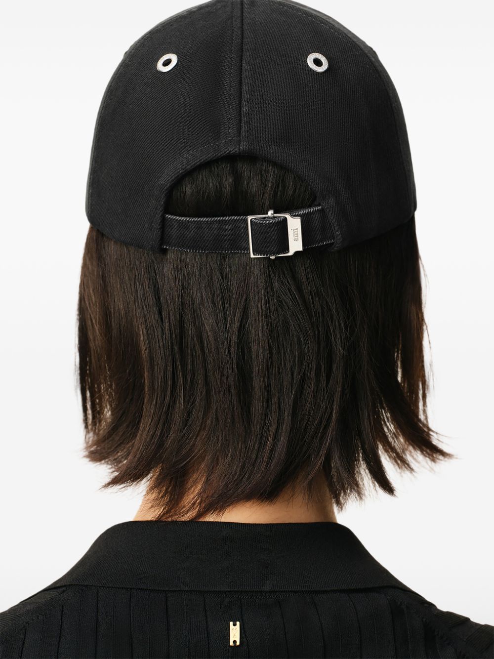 Curved Brim Black Baseball Cap