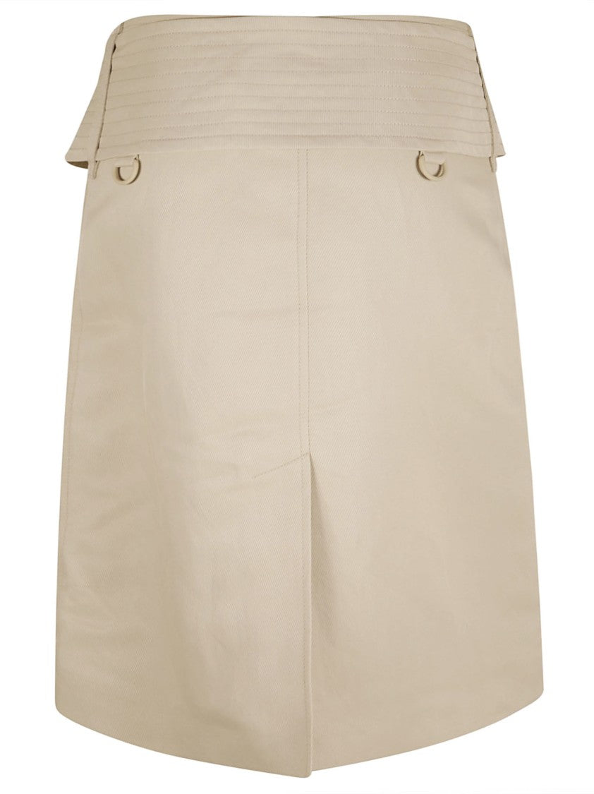 Structured Skirt With Wide Belt