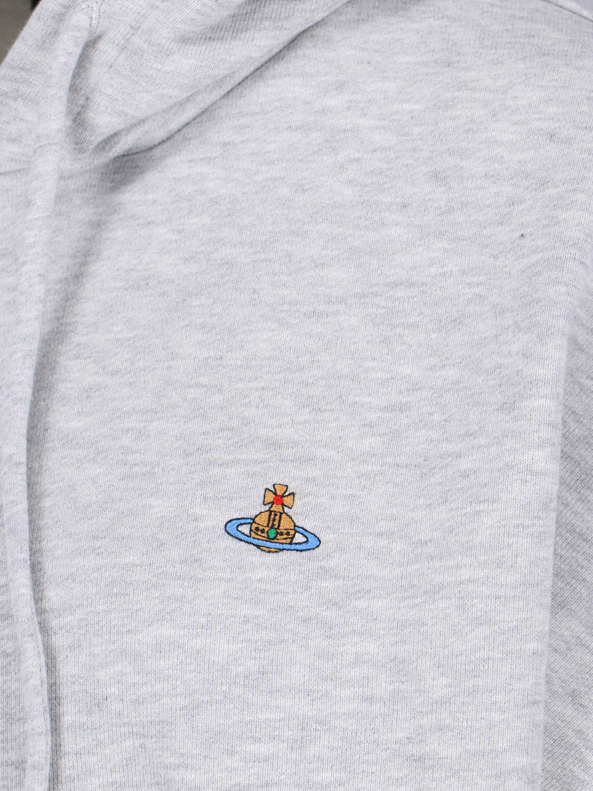 Grey Ashton Crew Neck Knit Hooded Sweatshirt