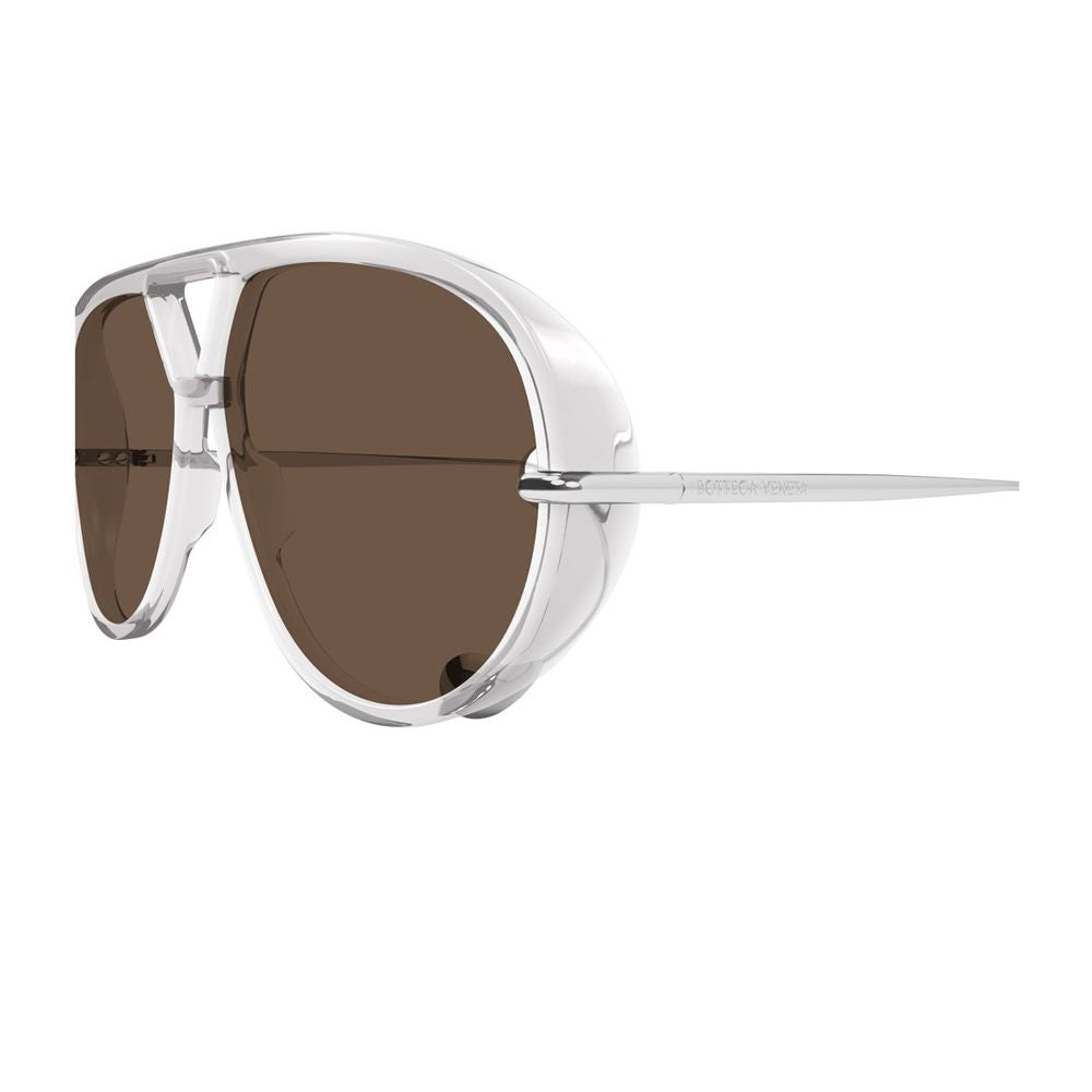 Bv1273S Transparent Gray Pilot Sunglasses