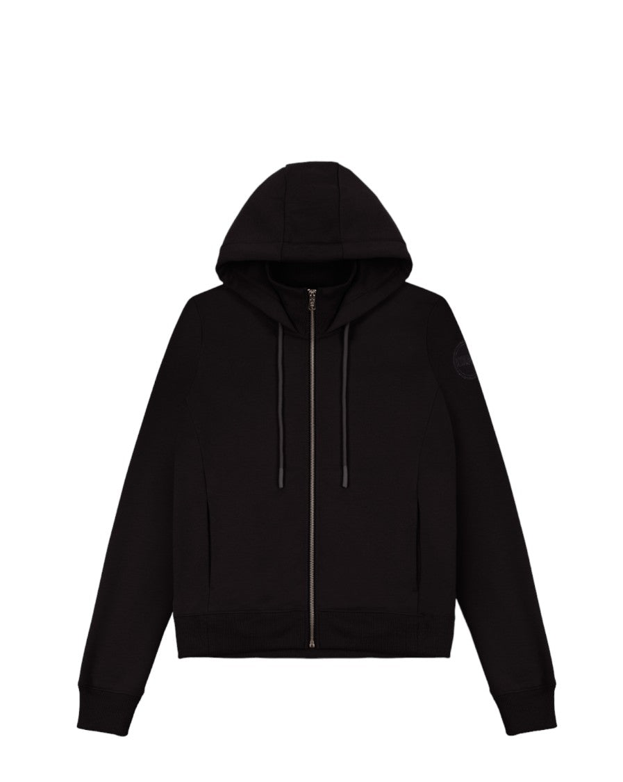 Black Zip-Up Hoodie Sweatshirt