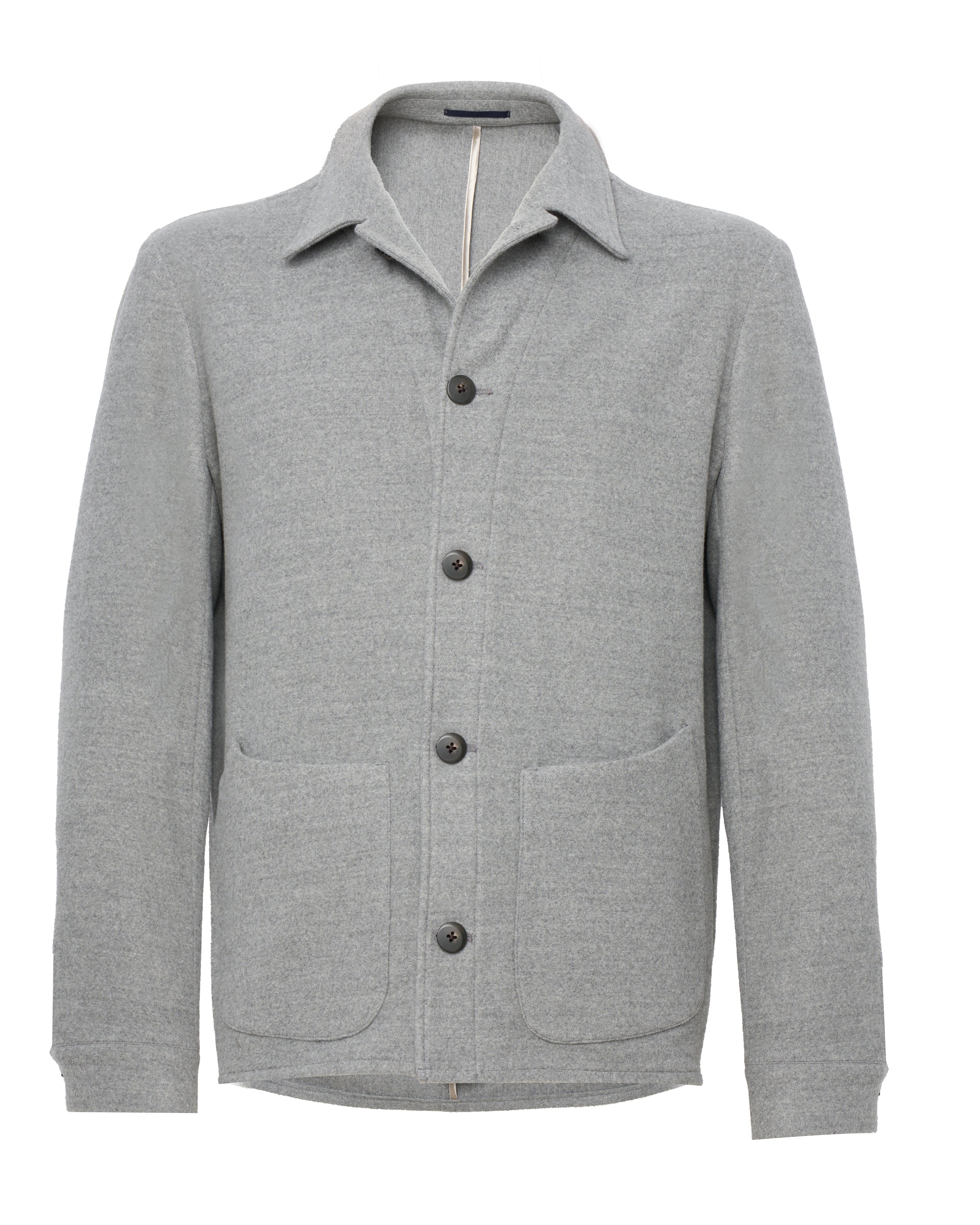 Chic Casual Jacket In Unlined Double Virgin Wool