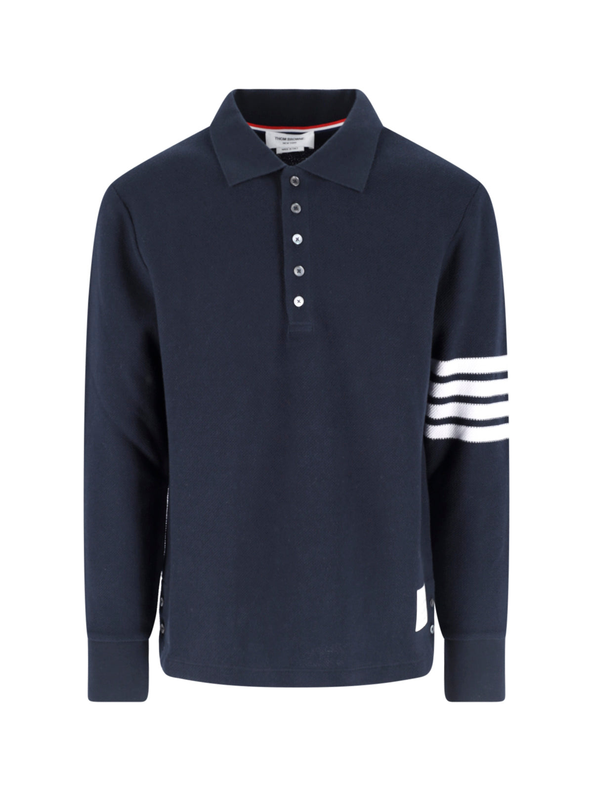 Long-Sleeve Polo Collar Sweater