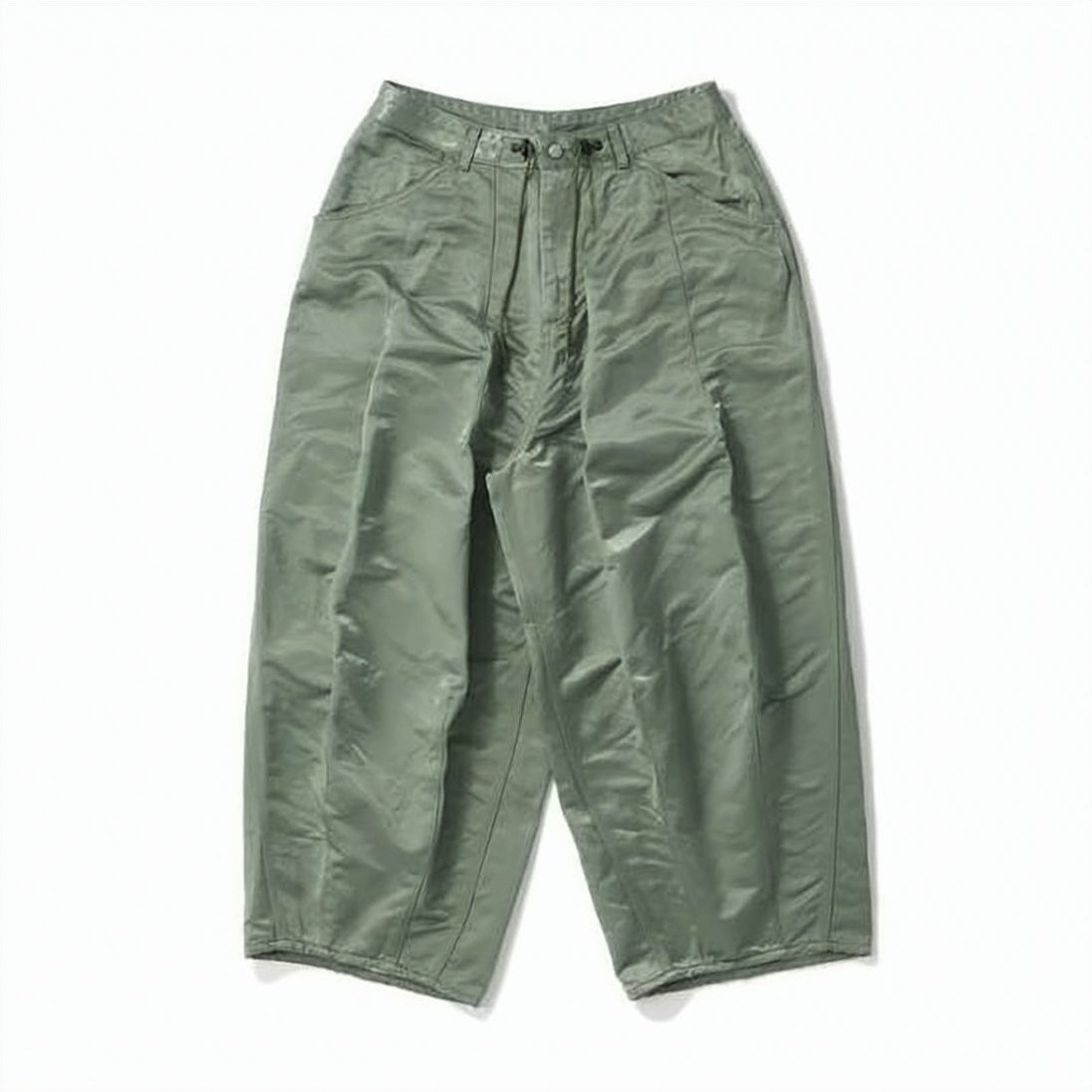 Loose-Fitting Green Jogger Pants