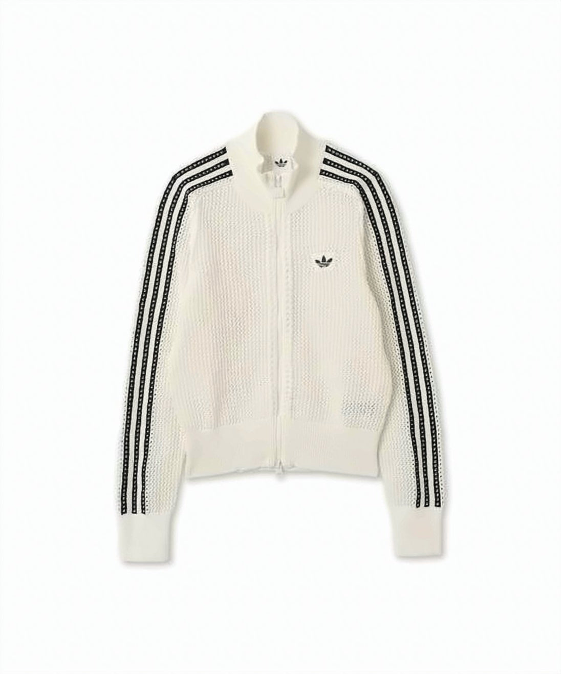 Textured Knit Jacket with Zip-Up Front