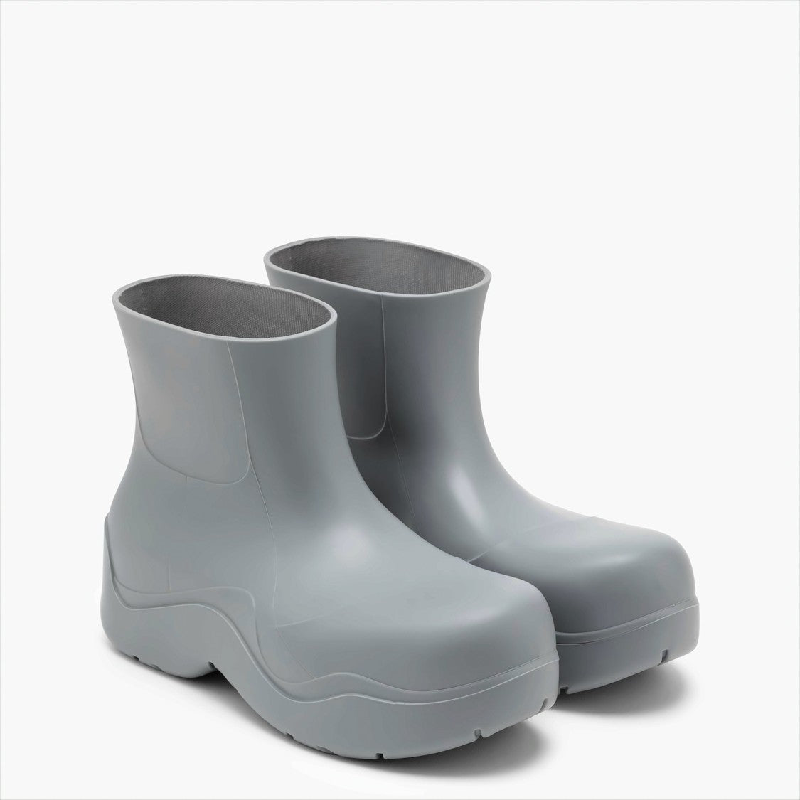 Ankle Boots with Rounded Toe and Chunky Sole
