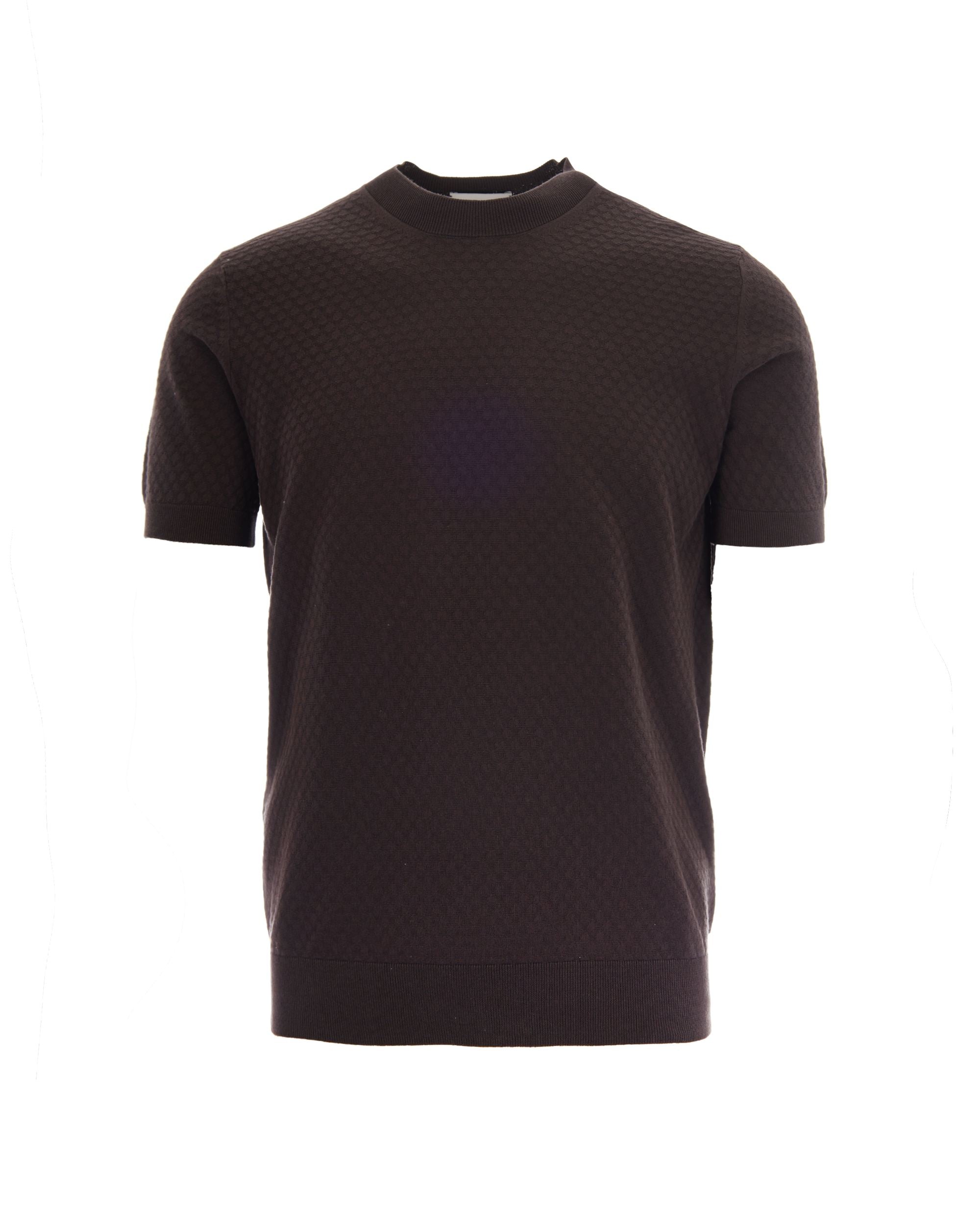 Paolo Pecora Brown Knit T-Shirt
