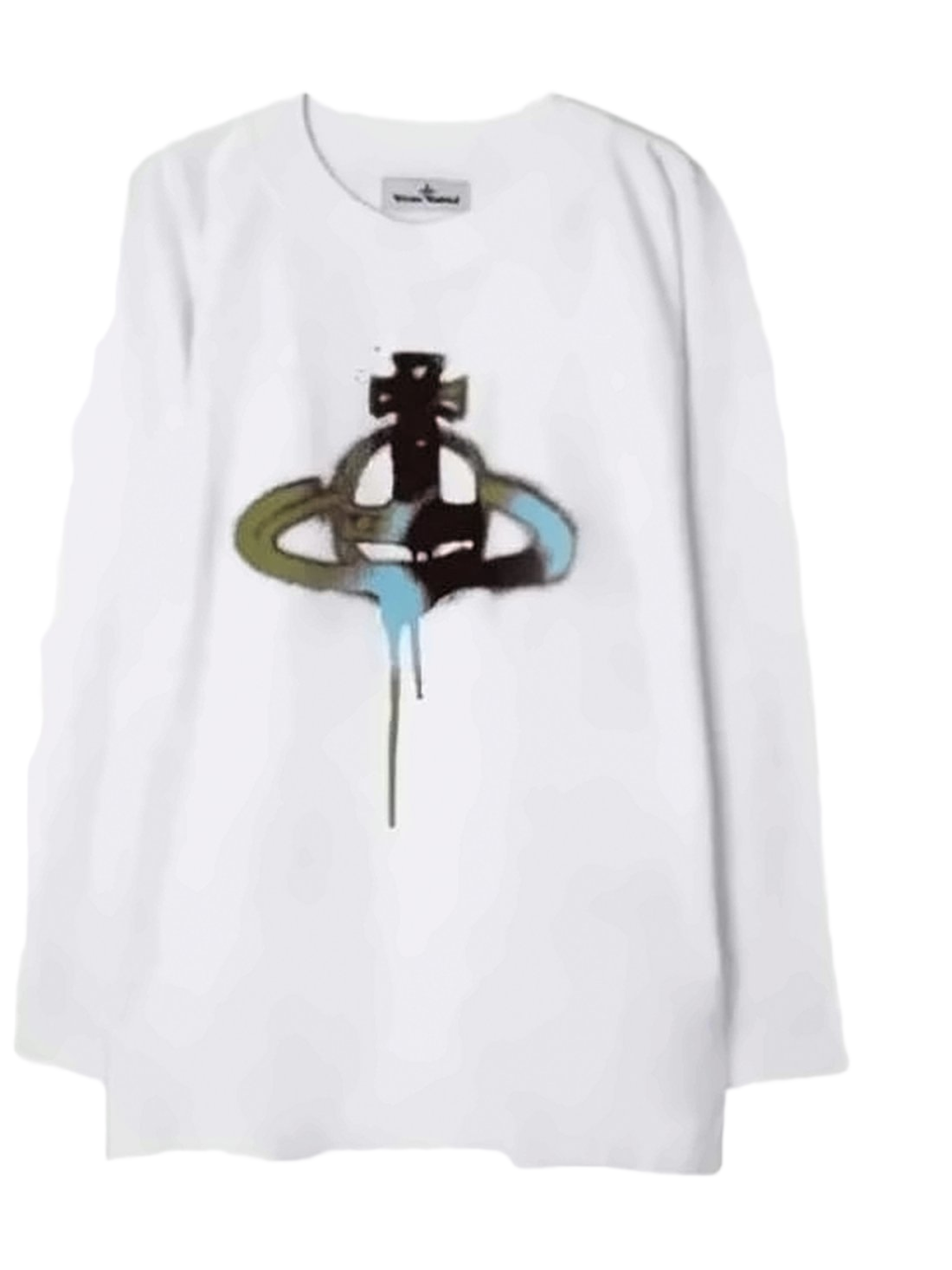 Artistic Long-Sleeve T-Shirt with Unique Graphic Design