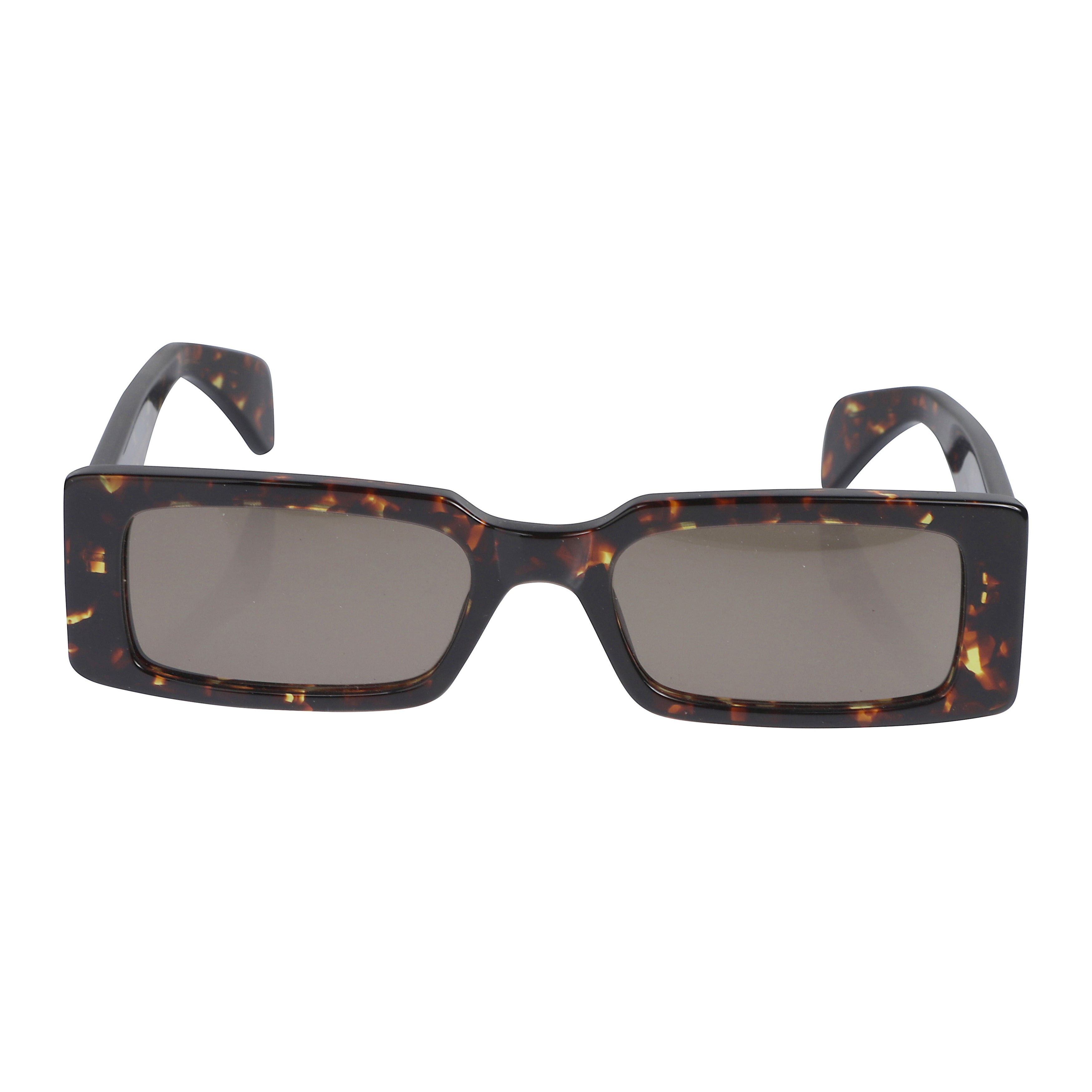 Pin-Up Rectangular Tortoiseshell Sunglasses with Bold Vintage Frame