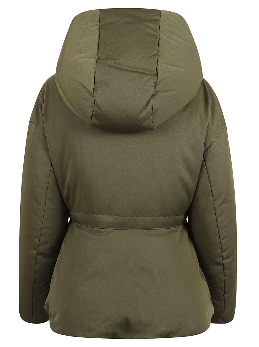 Relaxed Silhouette Coat With High Collar