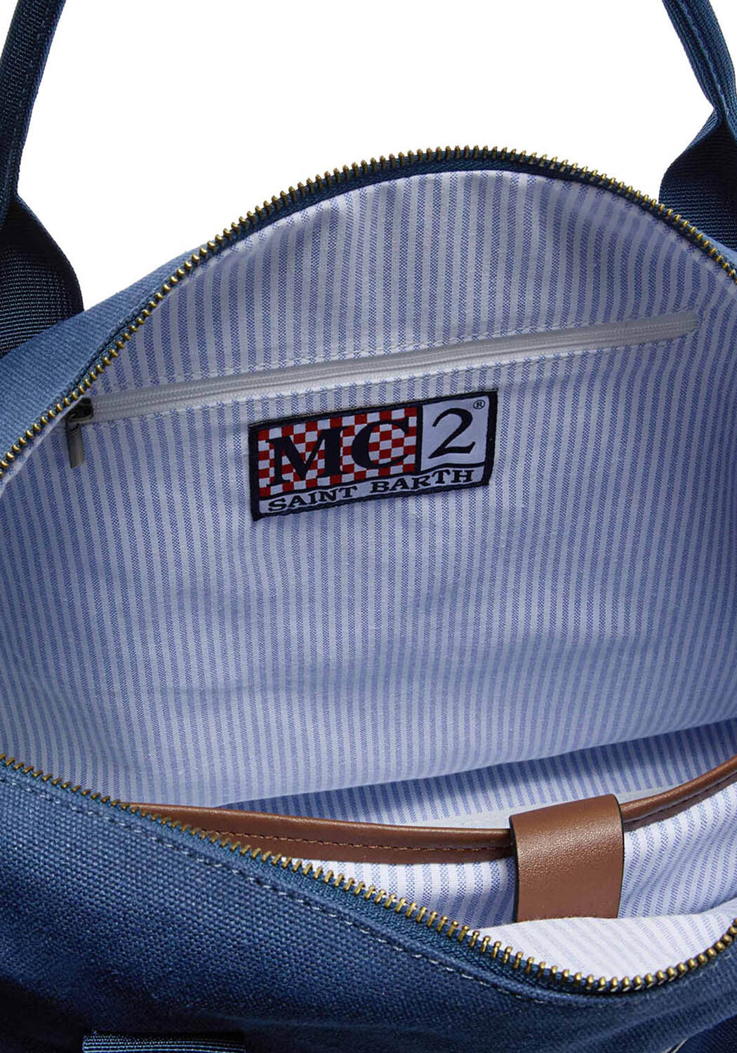 Spacious Duffle Bag with Leather Accents