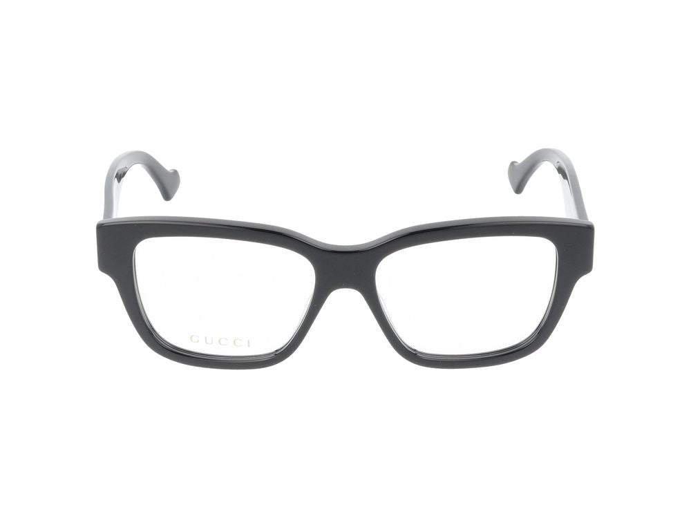 Eyeglasses Gucci GG1428O 004 black black transparent 55/16/145