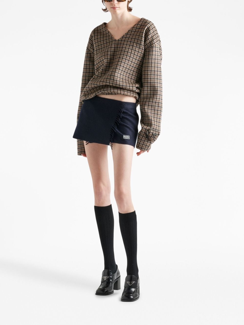 Tobacco Brown/Light Brown Angora/Virgin Wool Blend