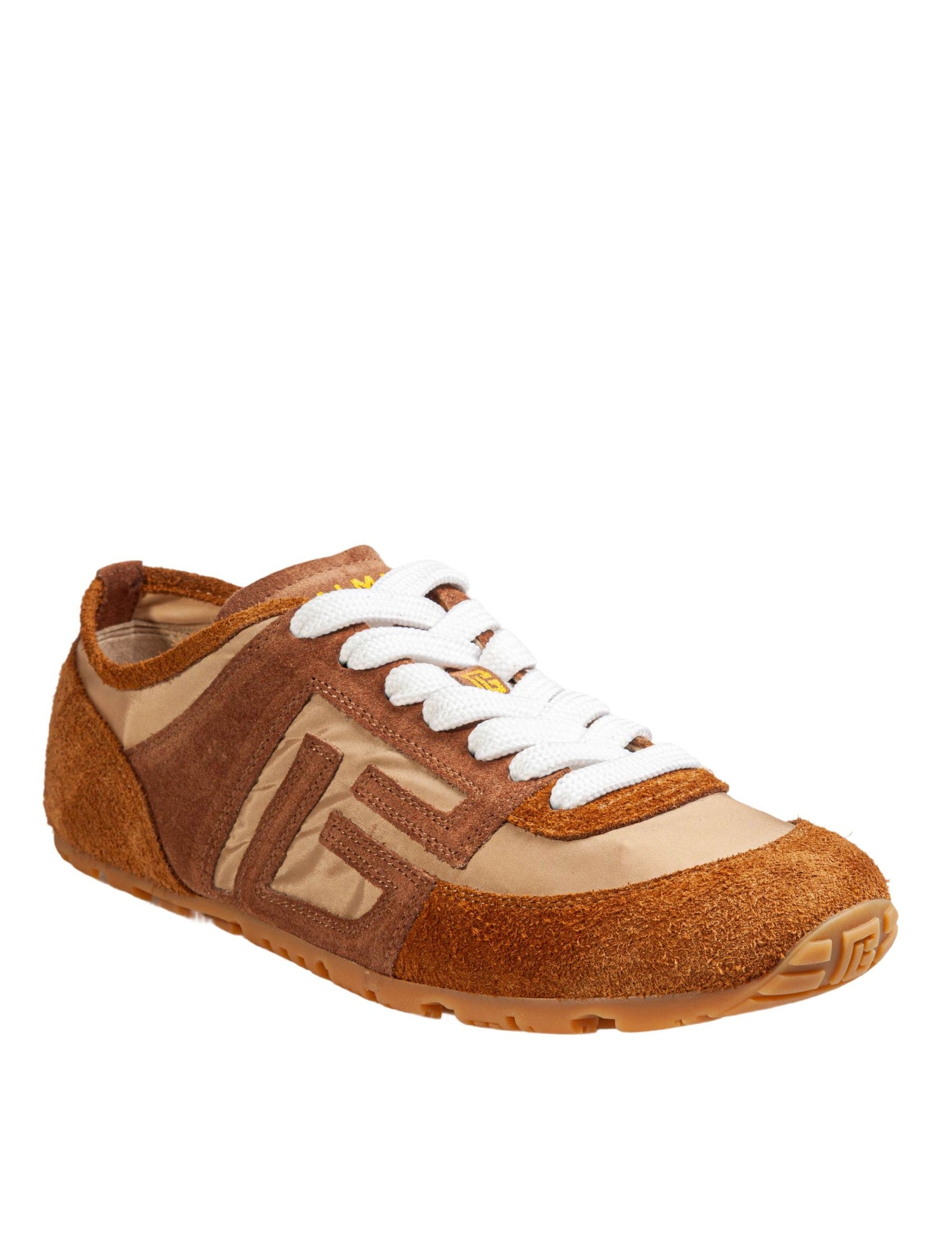 Racer 45 Beige Suede Sneakers