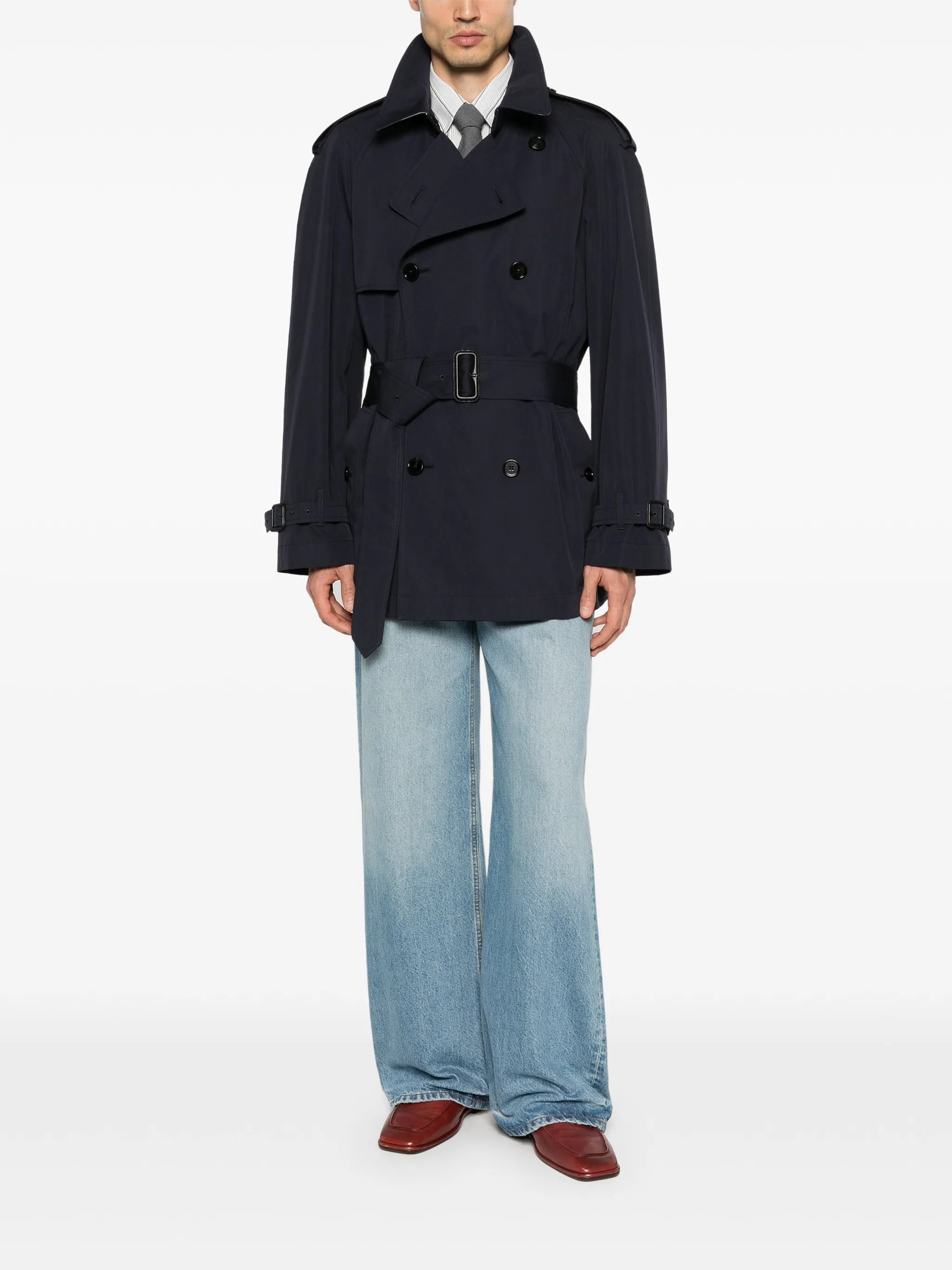 Highbury Double-Breasted Belted Trench Coat