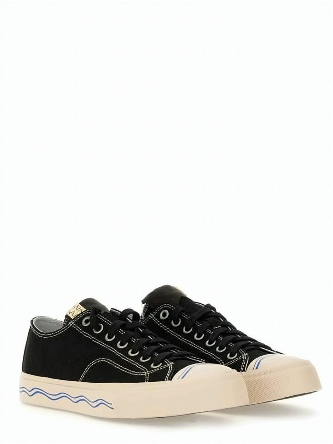 Low-Top Sneakers with Wavy Design