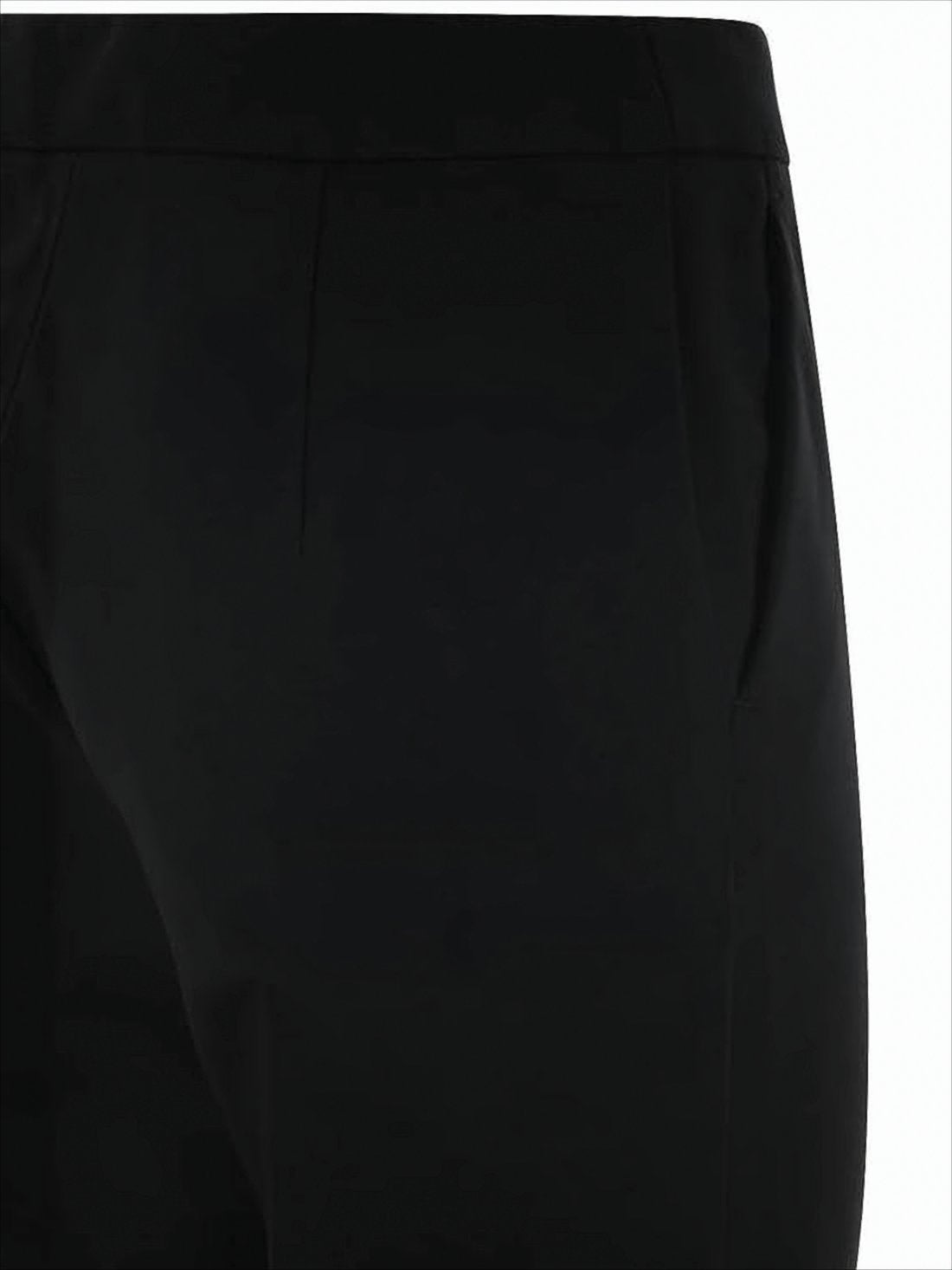 Cropped Tailored Pants with Mid-Rise