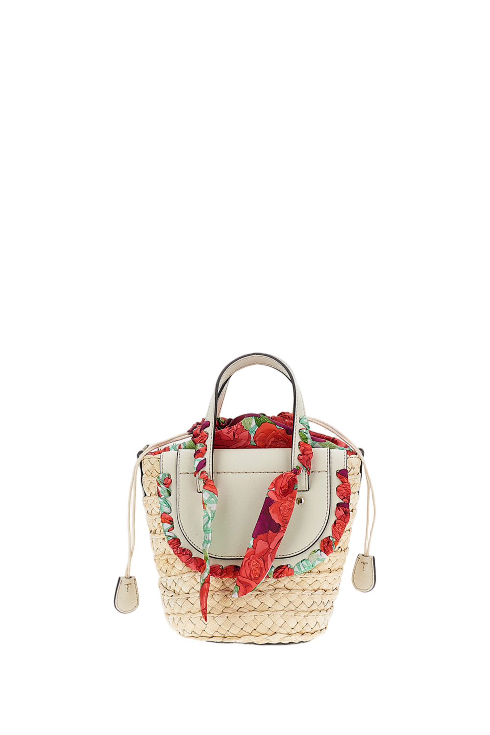 White Habanera Raffia Handbag